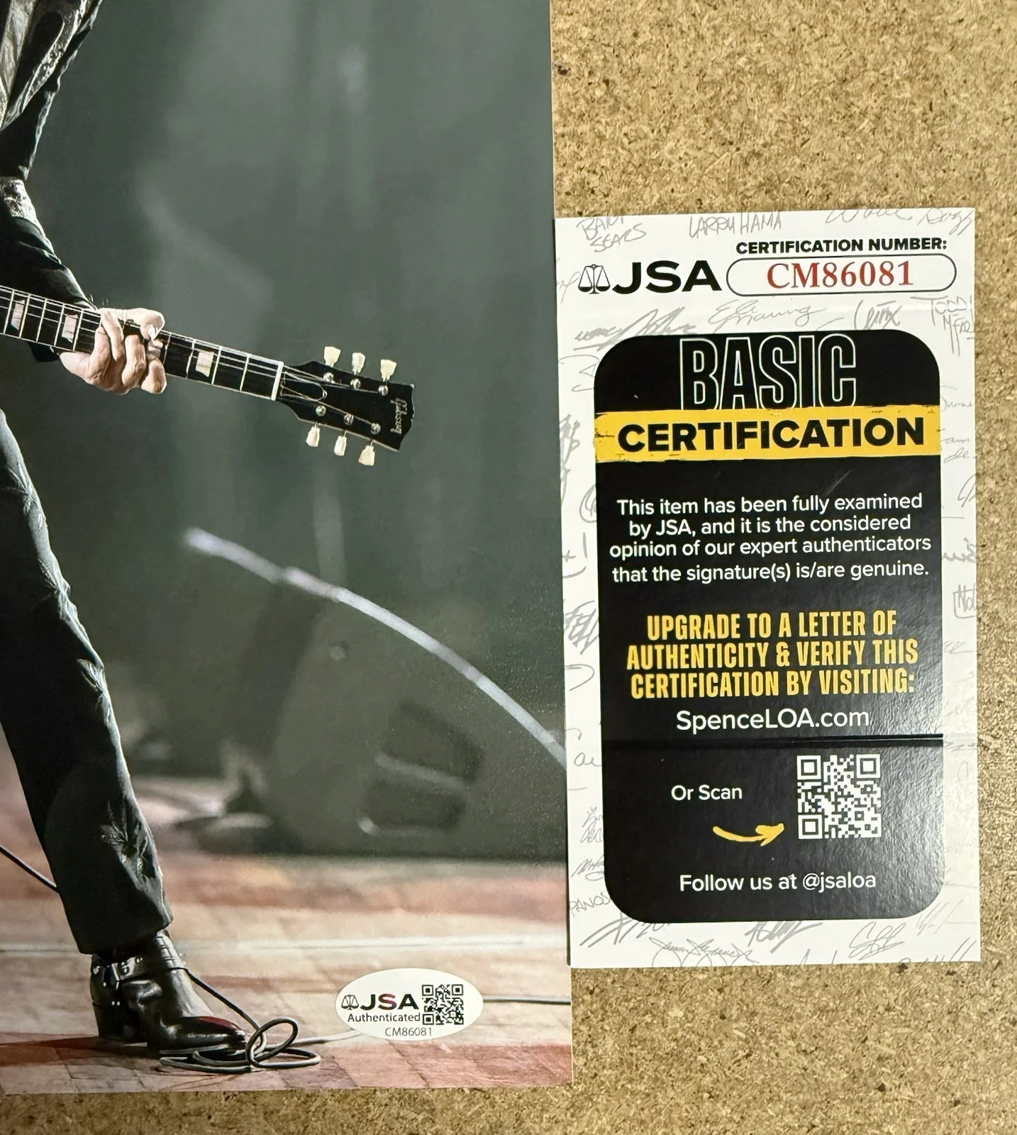 Joe Bonamassa Signed Blues Singer Songwriter Guitarist 8x10 Photo JSA COA, изображение 2