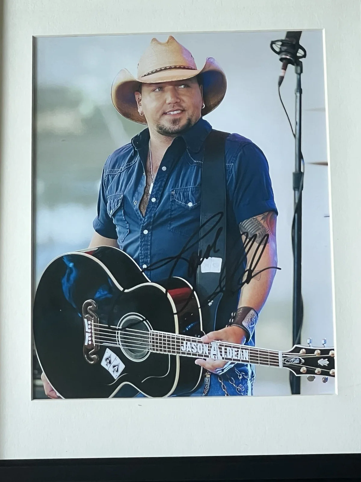 JASON ALDEAN Autographed 8 X 11.5 signed Photo Nicely Framed Country Music, изображение 4