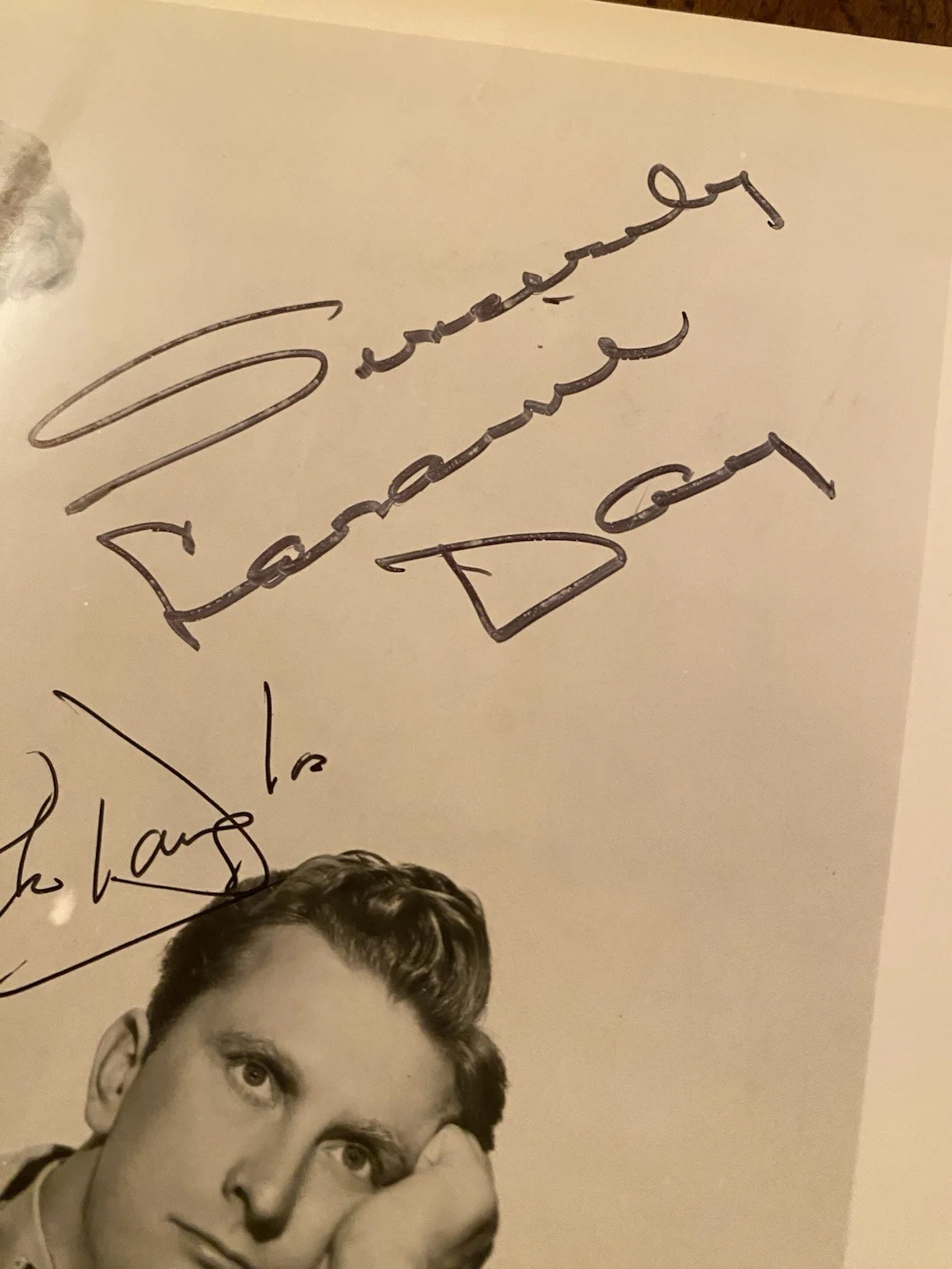 Kirk Douglas, Laraine Day — Kirk Douglas Laraine Day Signed Autographed Photo With COA My Dear Secretary, изображение 3