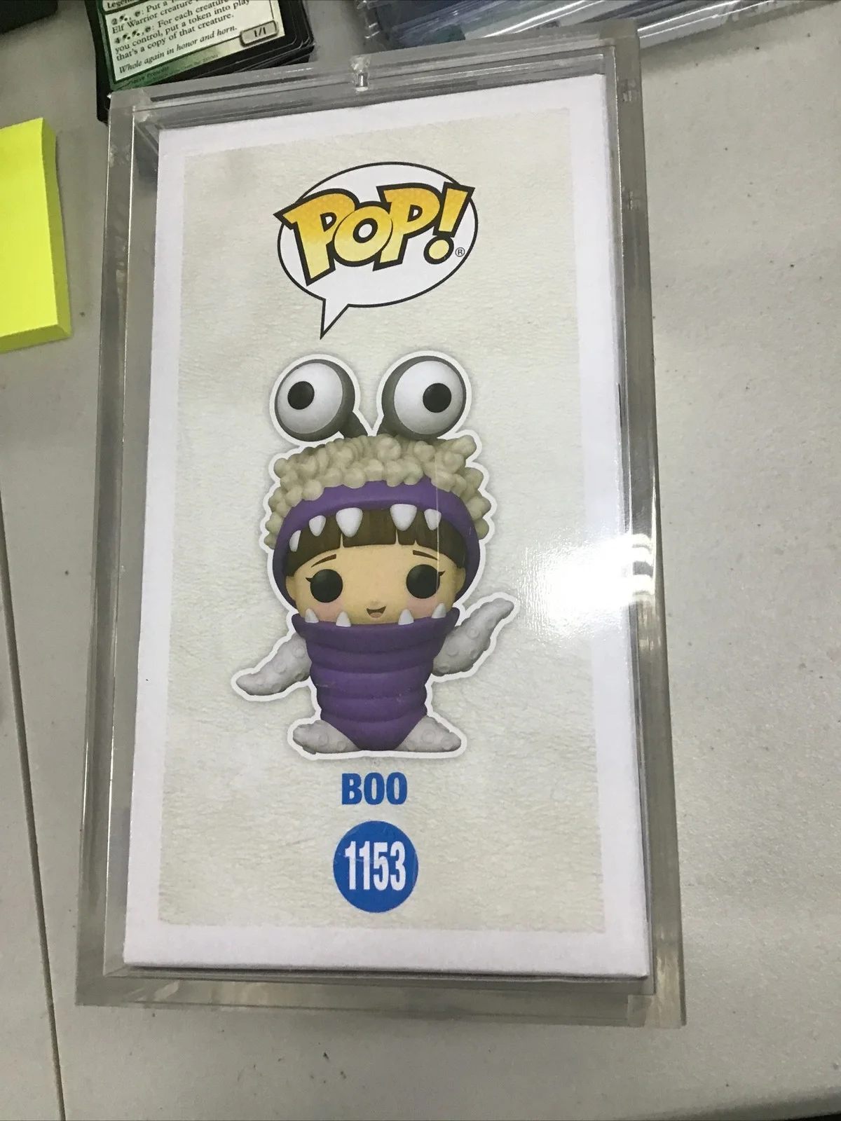 Autographed Mary Gibbs Signed & Sketch Boo Monsters Inc #1153 Funko Pop JSA COA, image 4