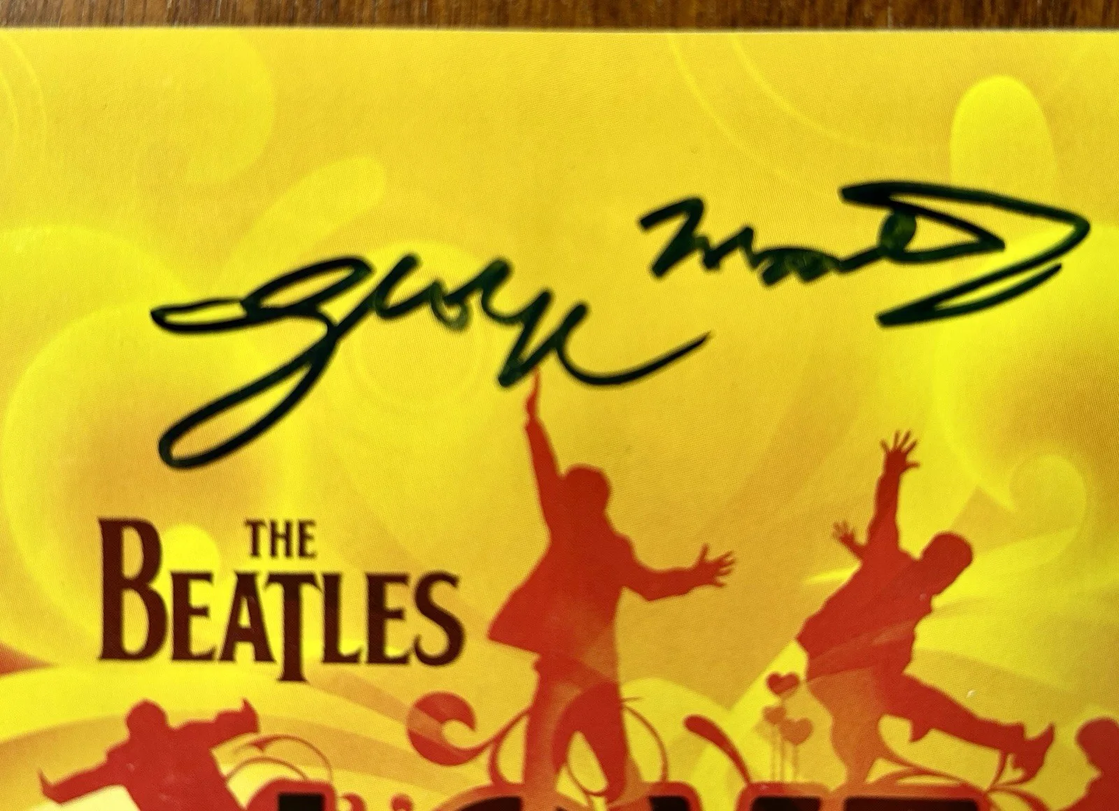 Beatles Love CD Signed By Sir George Martin And Giles Martin Autograph Cirque LV, image 4