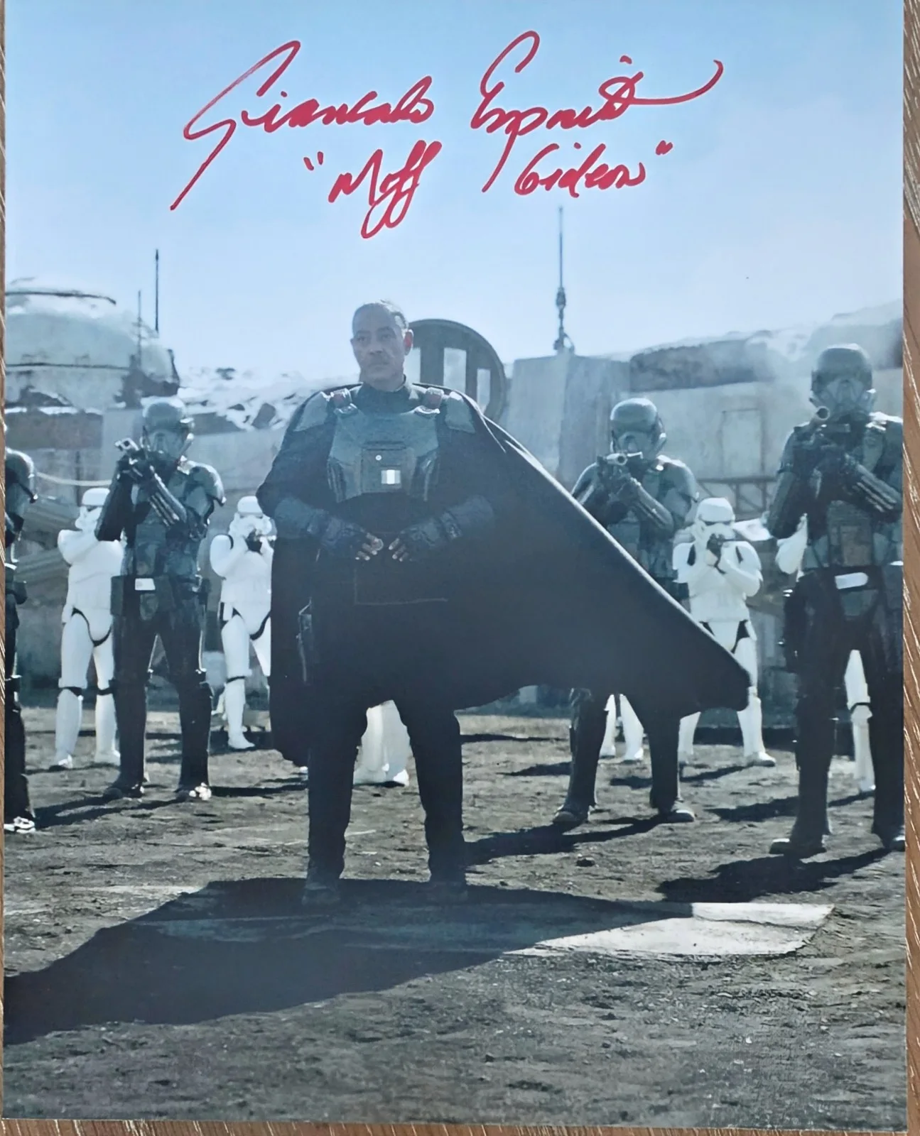 Giancarlo Esposito — Giancarlo Esposito Signed Star Wars Mandalorian Framed 11x14 Moff Gideon ACOA