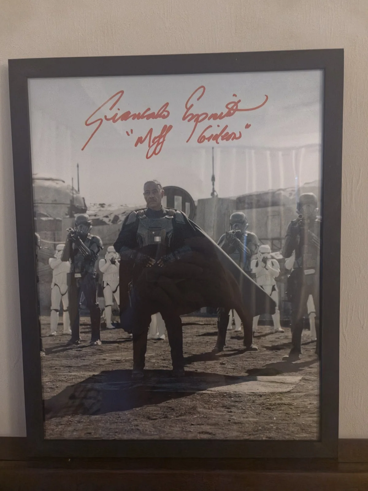 Giancarlo Esposito — Giancarlo Esposito Signed Star Wars Mandalorian Framed 11x14 Moff Gideon ACOA, изображение 2