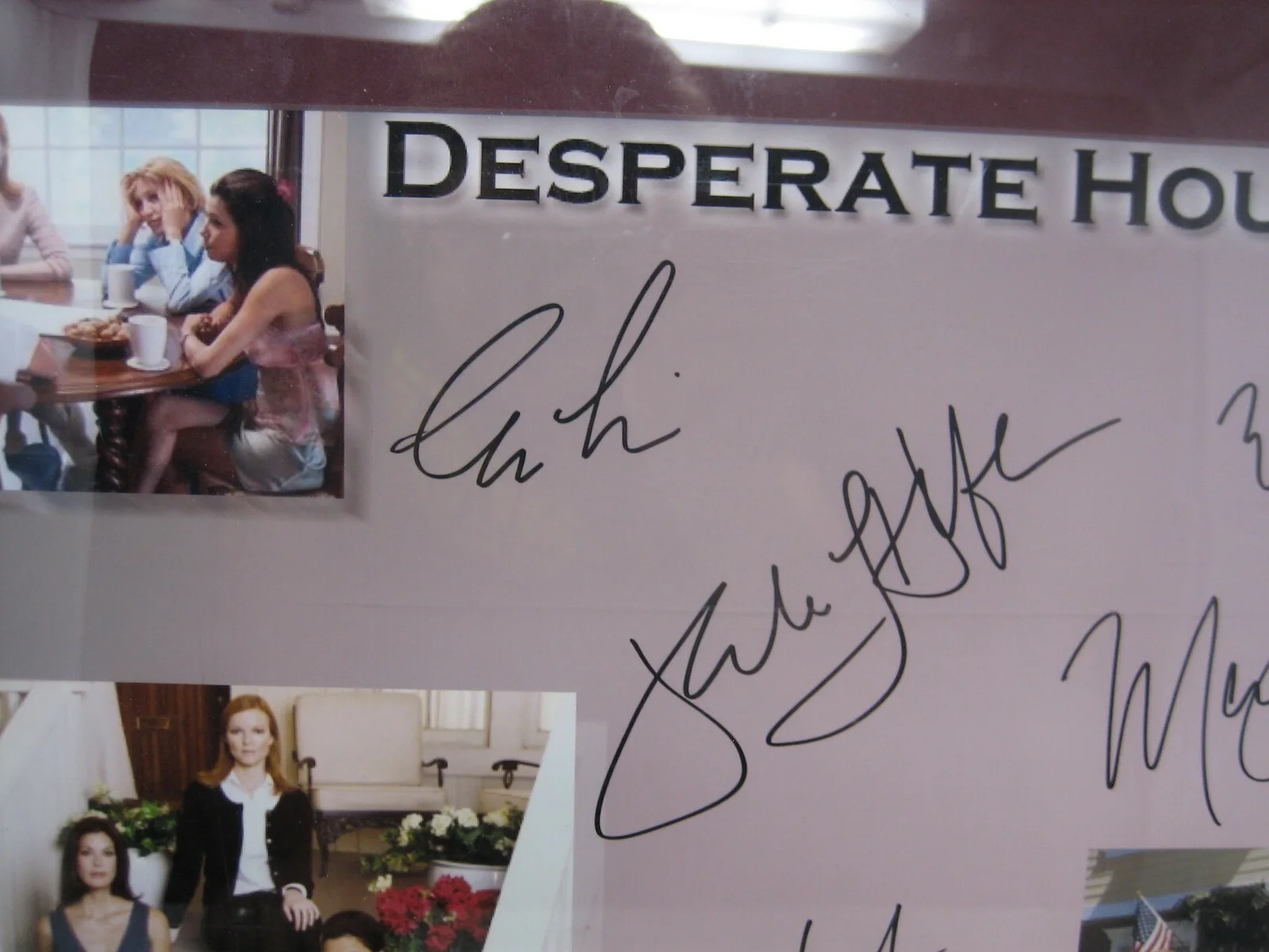 cast 5x — desperate housewives custom photo w frame original signed autographed cast 24x18, изображение 2