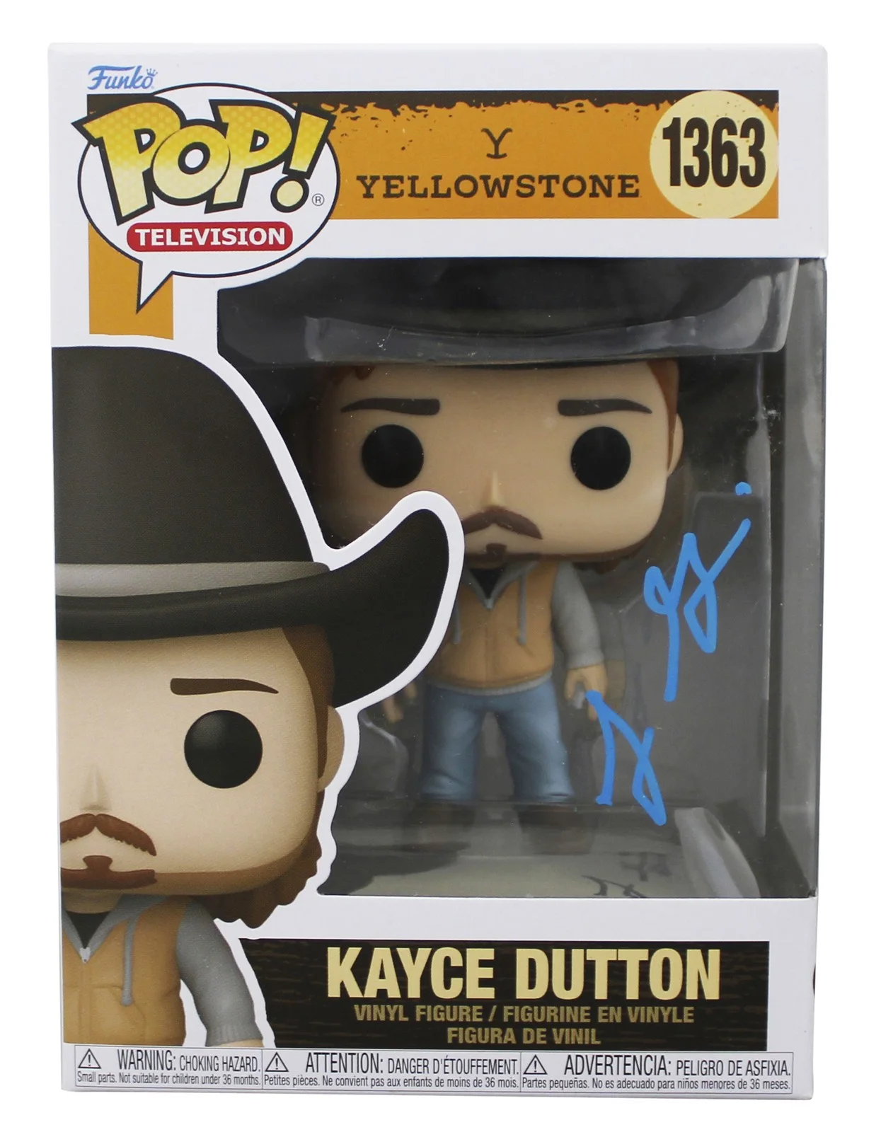Luke Grimes — Luke Grimes Yellowstone Signed Kayce Dutton #1363 Funko Pop Figure JSA #CA36604