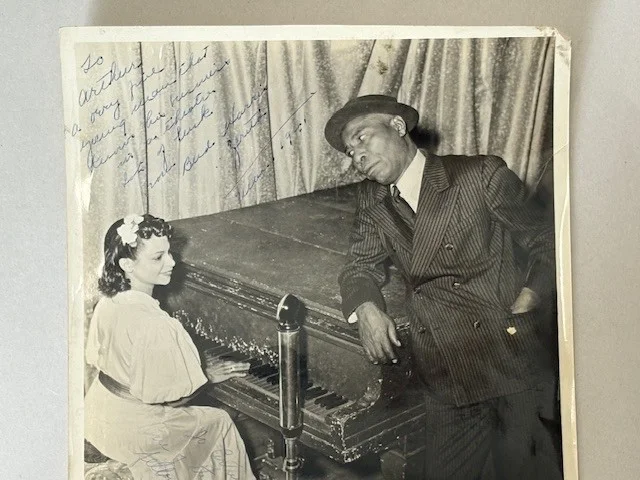 Vtg 40's Bud Harris & Zerita Stepteau Jazz Band Hollywood Photo Autograph Signed, изображение 2