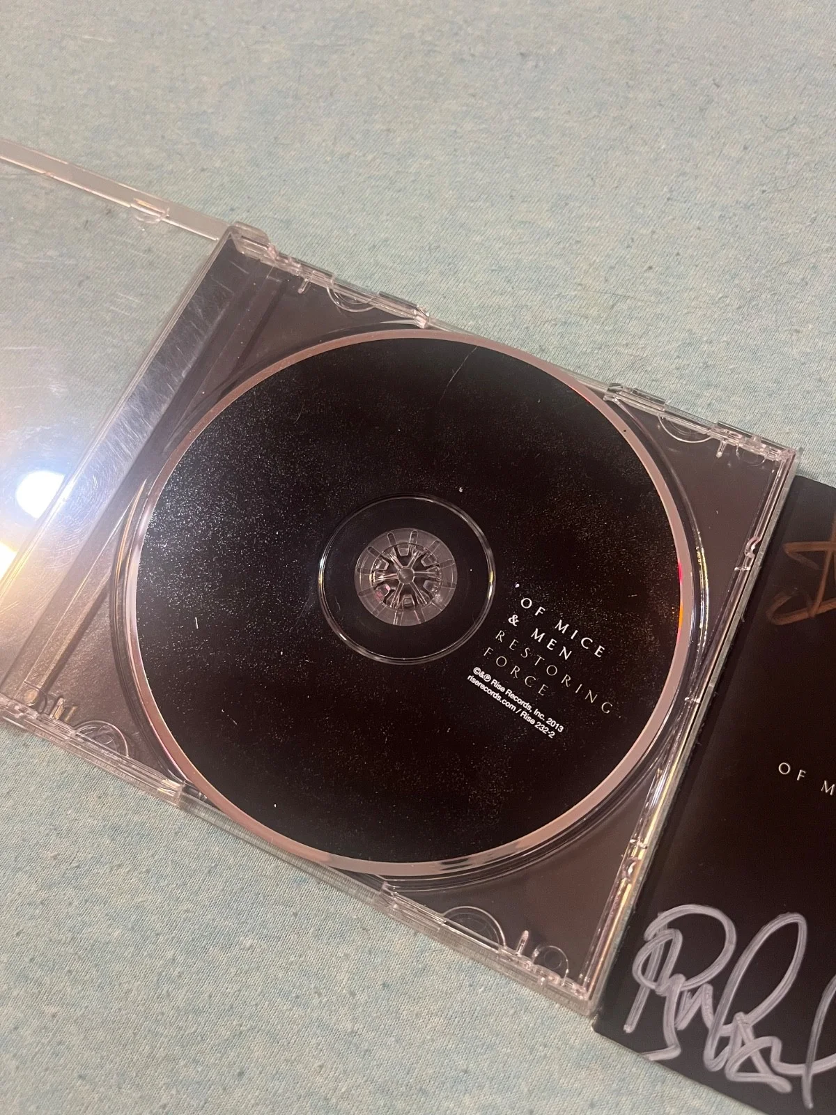 Of Mice and Men Signed Autographed Restoring Forces CD, image 3