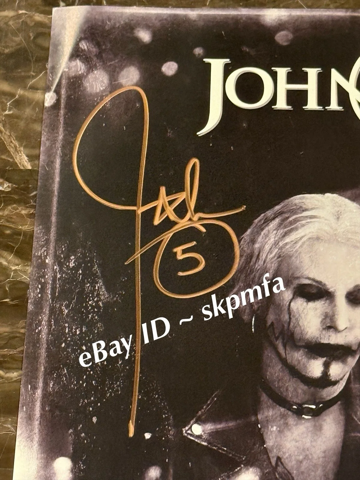 JOHN 5 Signed VIP Poster 💯 Authentic Tour 2025 Motley Crue Manson Zombie, изображение 2