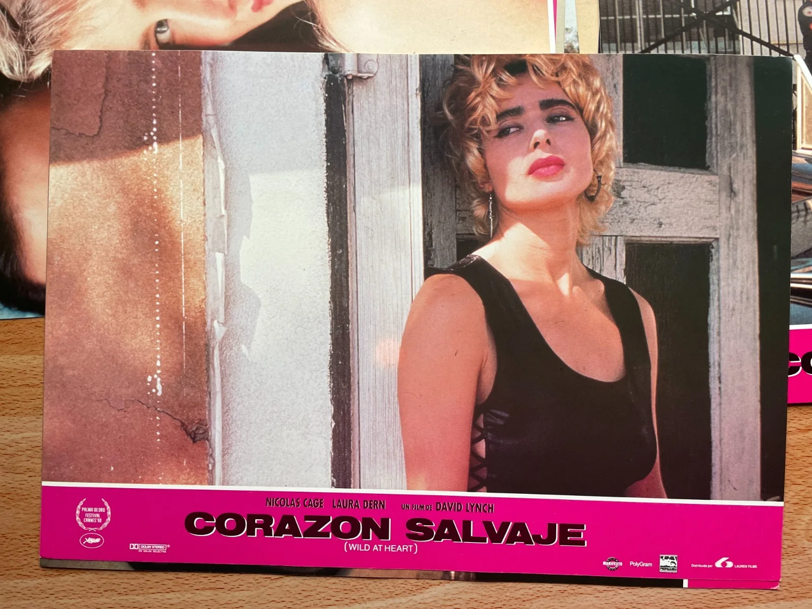 Wild at Heart Spanish 1990 12 LOBBY CARD SET David Lynch Nicolas Cage 13x9" RARE, image 2