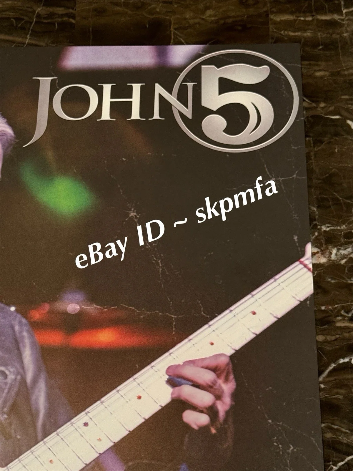 JOHN 5 ~ Signed Poster 💯 AUTHENTIC Tour 2025 Motley Crue Zombie Manson 18x24, image 3
