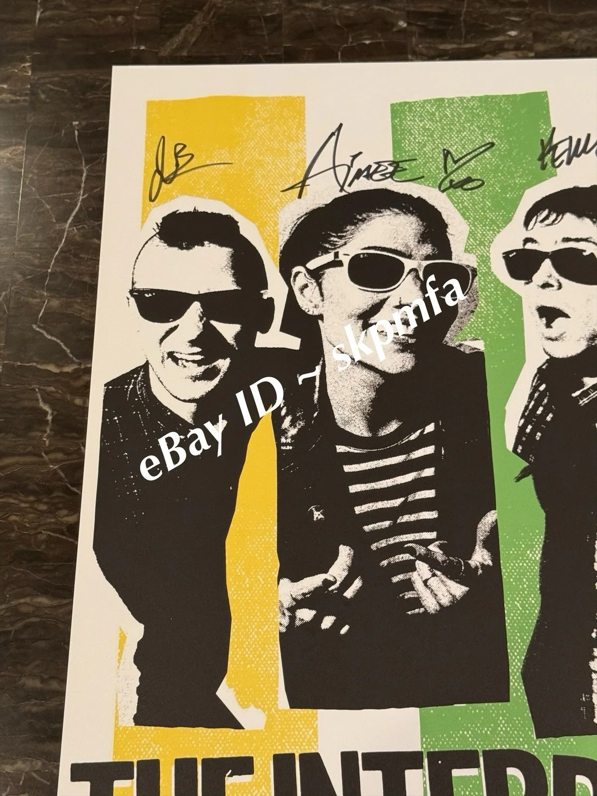 THE INTERRUPTERS Poster Band Signed 18x24 Red Rocks 💯 Official Merch! 2024 Tour, изображение 2