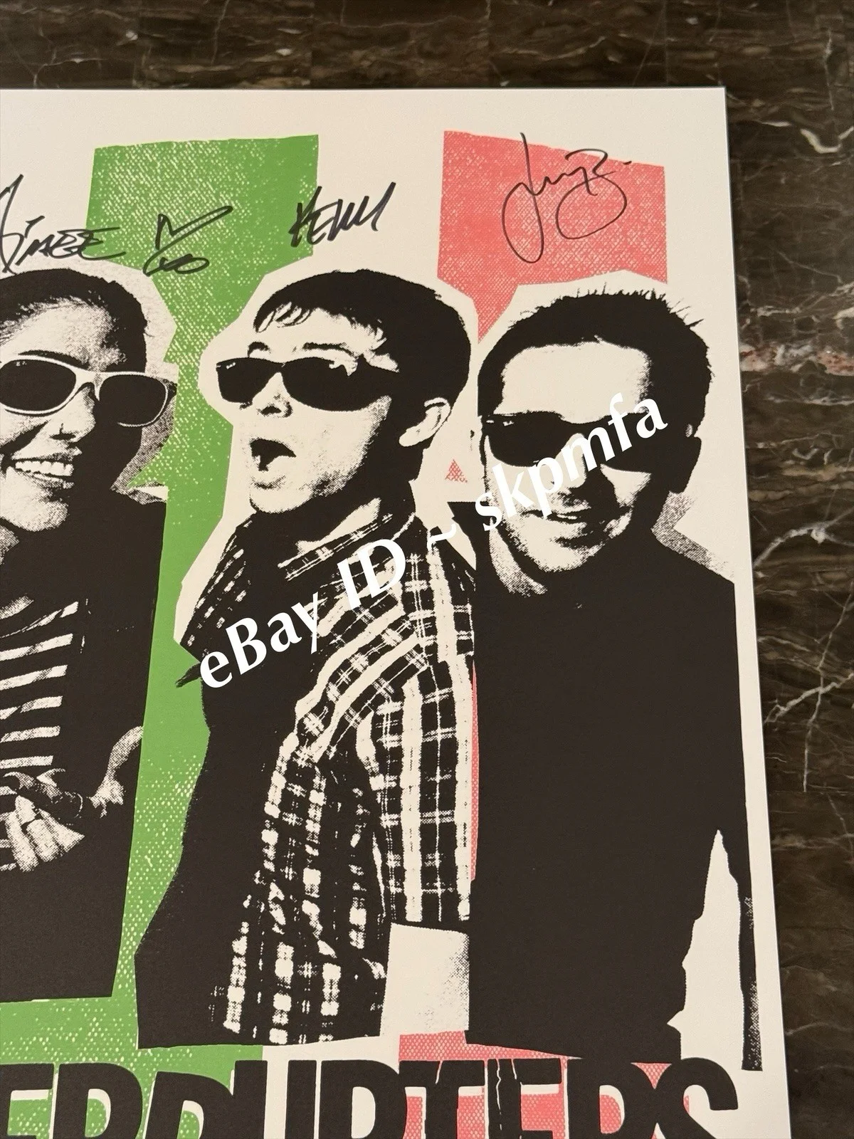 THE INTERRUPTERS Poster Band Signed 18x24 Red Rocks 💯 Official Merch! 2024 Tour, изображение 3
