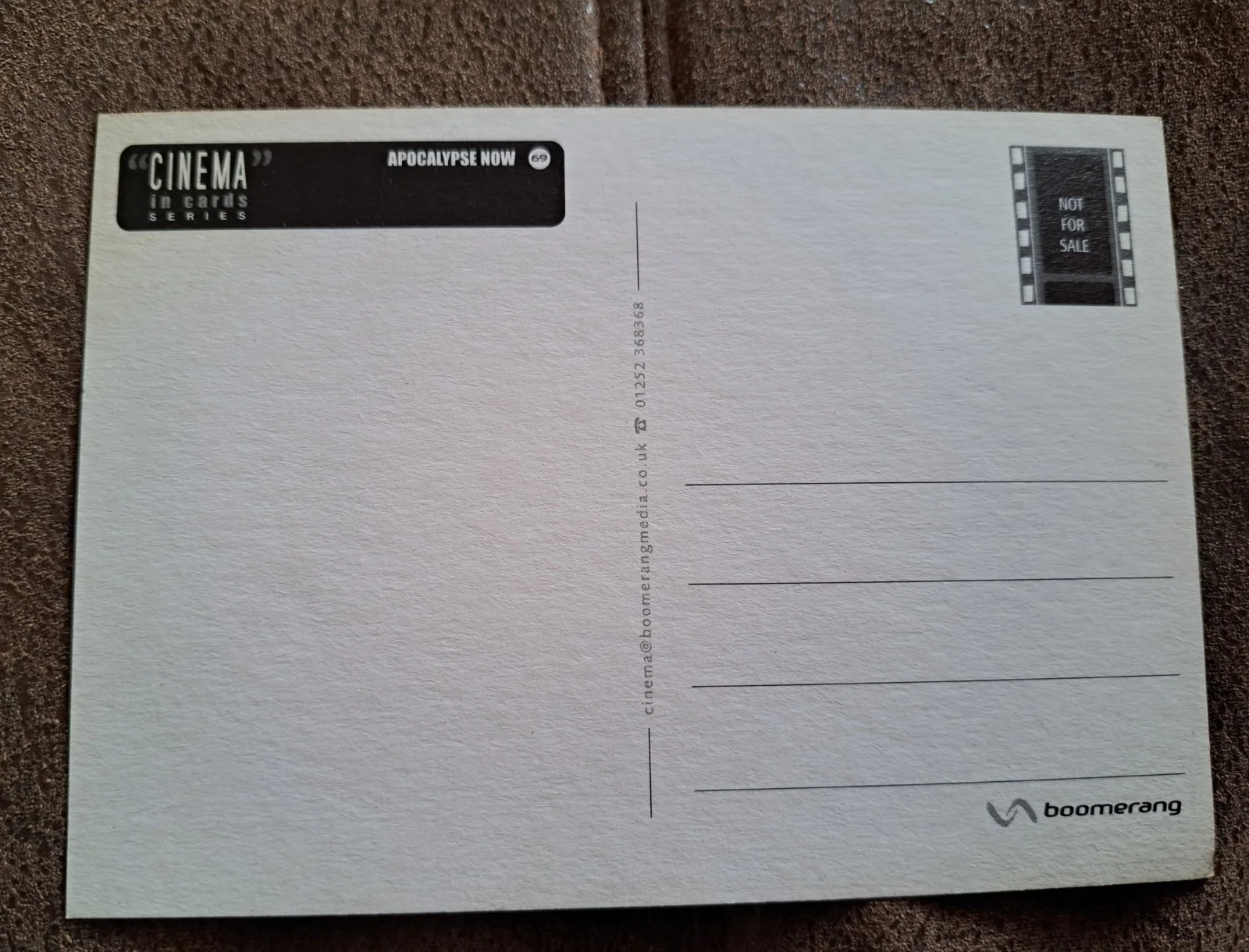 ORIGINAL I LOVE THE SMELL OF NAPALM POSTCARD APOCALYPSE NOW, изображение 2