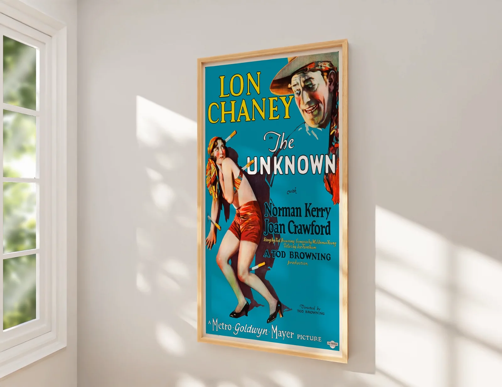 The Unknown 1927 - Silent Horror Drama Restored 27.2" x 41" US One Sheet Poster, изображение 2