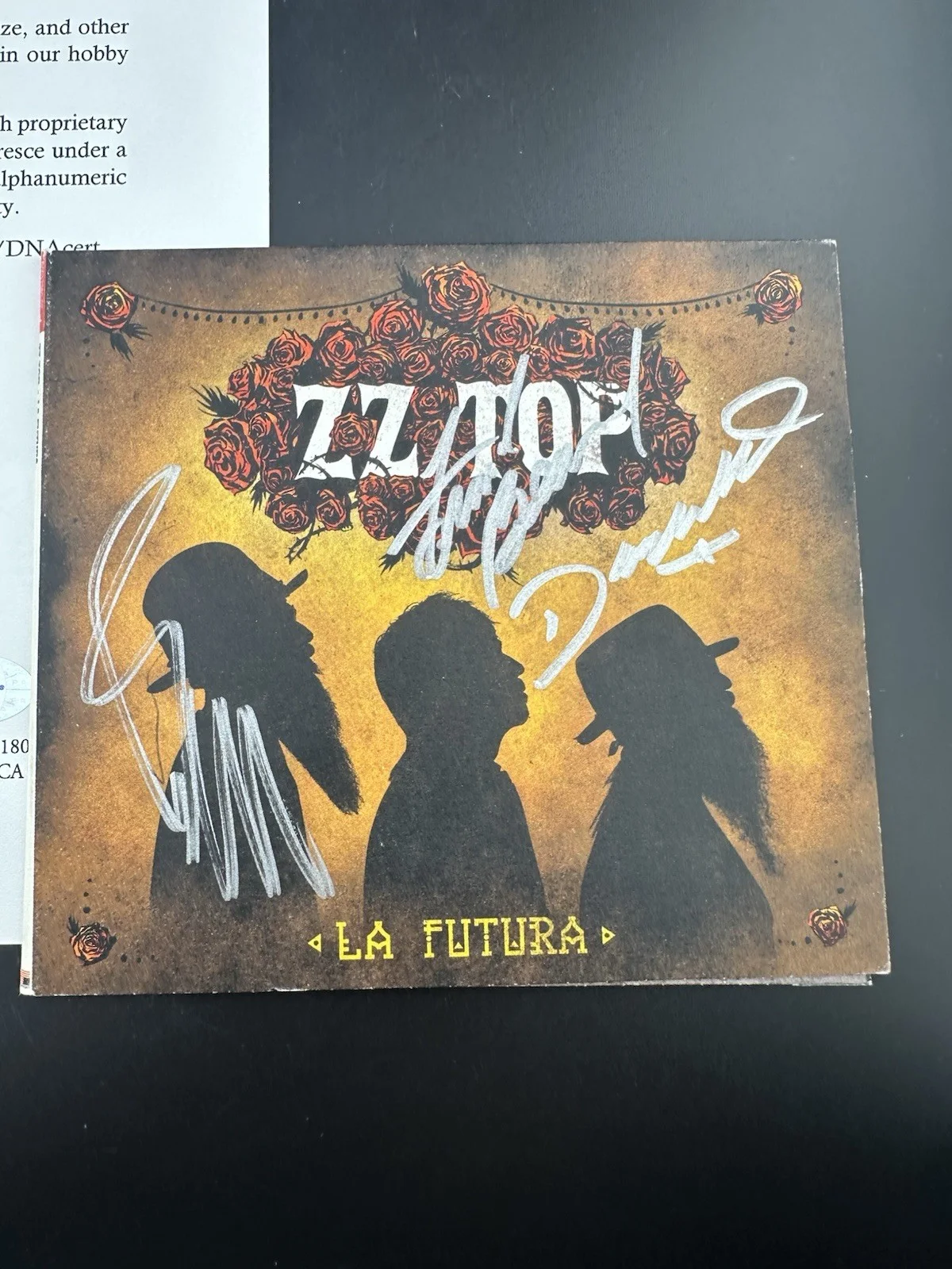 ZZ TOP Billy Gibbons Dusty Hill Beard Autographed CD JSA ALL 3 MEMBERS, image 2