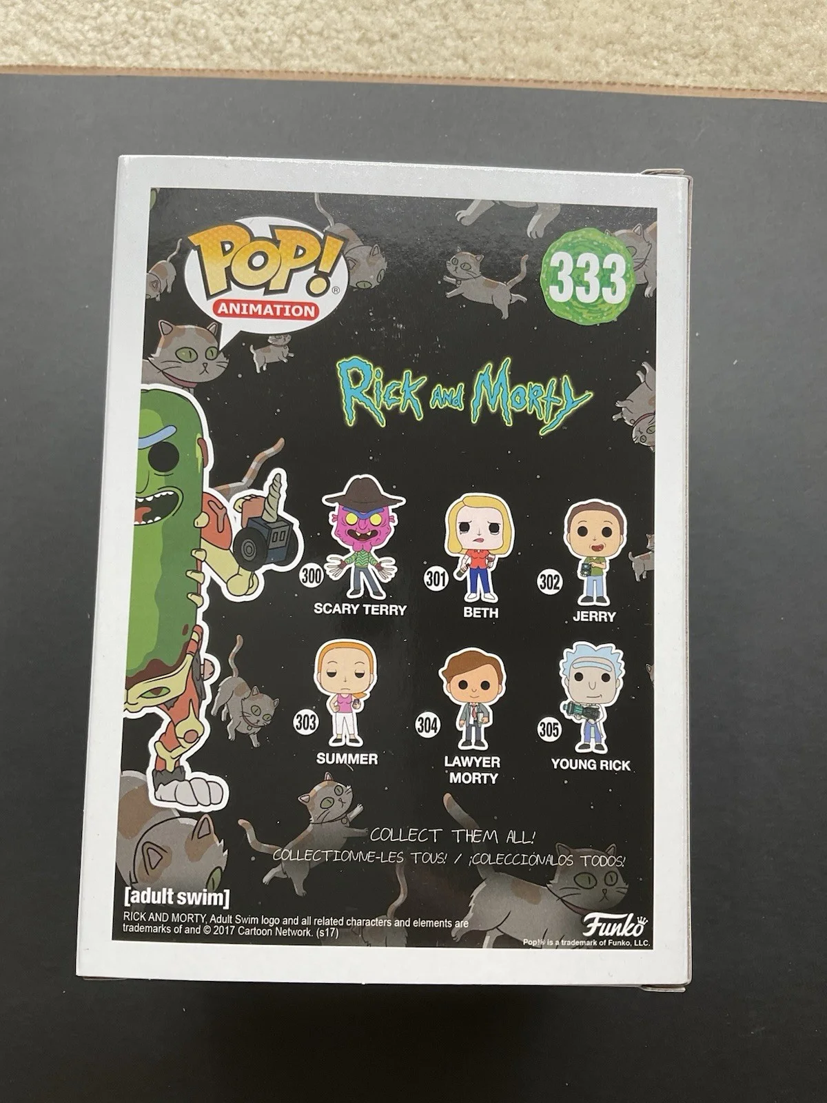 Dan Harmon — Dan Harmon Signed Rick and Morty Pickle Rick Funko Pop #333 SWAU Rick autograph, изображение 3