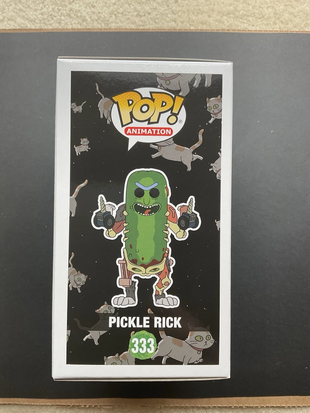 Dan Harmon — Dan Harmon Signed Rick and Morty Pickle Rick Funko Pop #333 SWAU Rick autograph, изображение 4