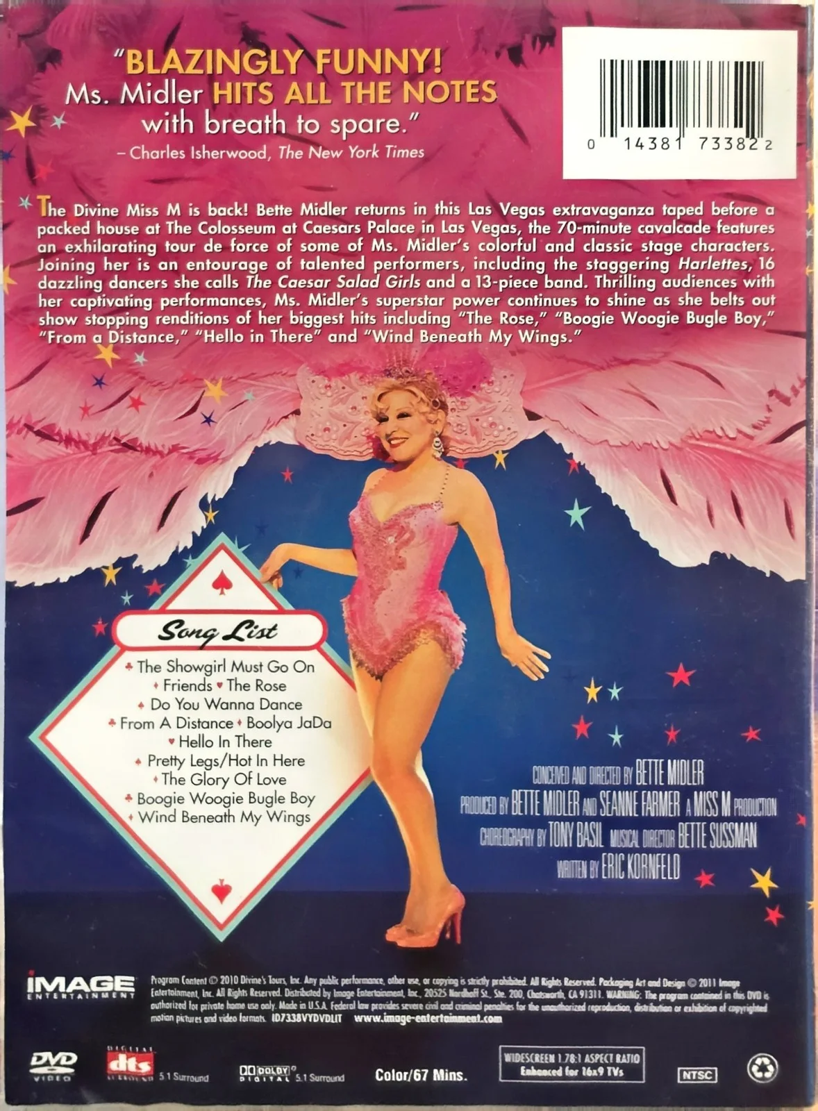 Bette Midler Autographed DVD in Silver Ink of "The Showgirl Must Go On", изображение 2