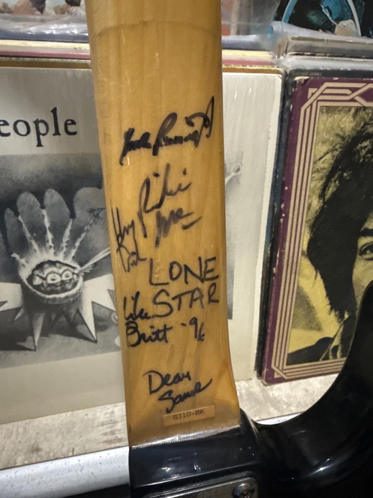 Gibson Epiphone Guitar Signed Lonestar Band 1996, image 5