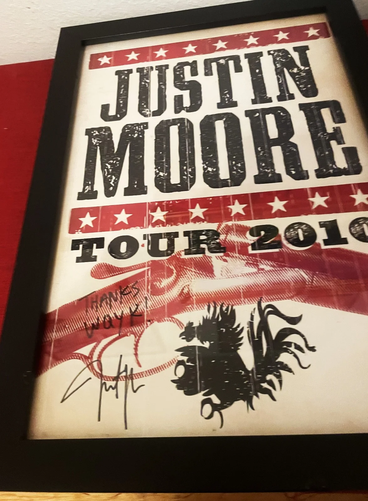 Justin Moore Country Music Star Poster Signed, image 3