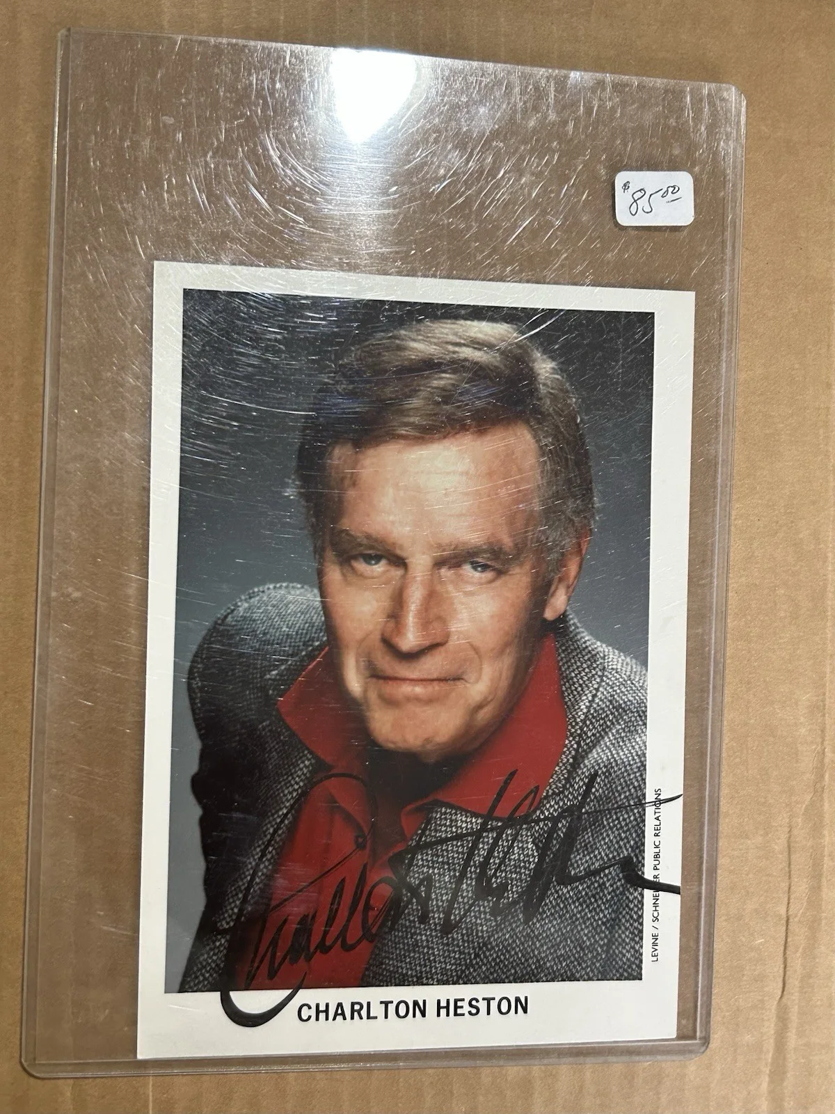 Charlton Heston — Charlton Heston Signed Autographed Vintage Photo Hall of Fame Actor, изображение 2