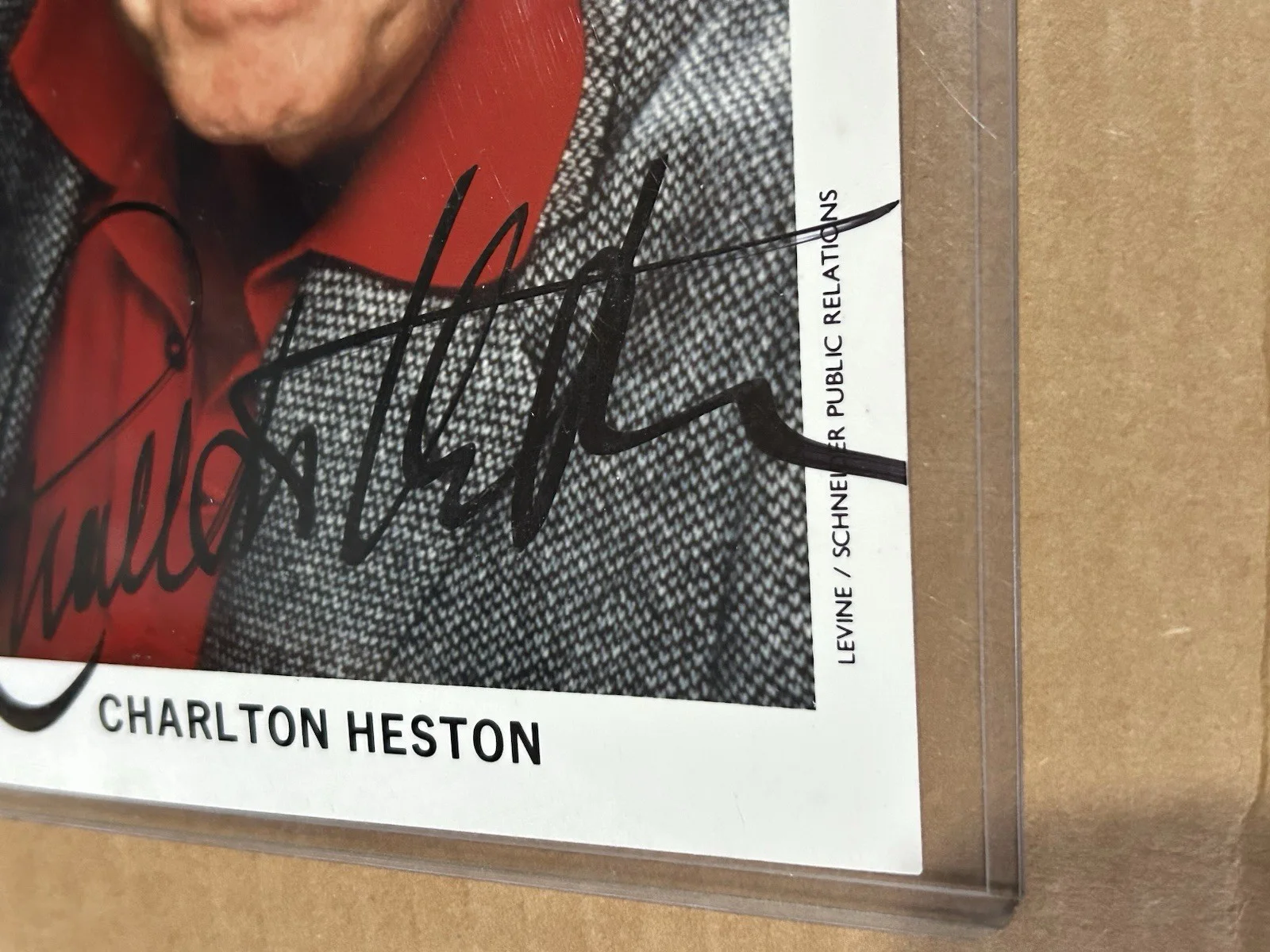 Charlton Heston — Charlton Heston Signed Autographed Vintage Photo Hall of Fame Actor, изображение 4