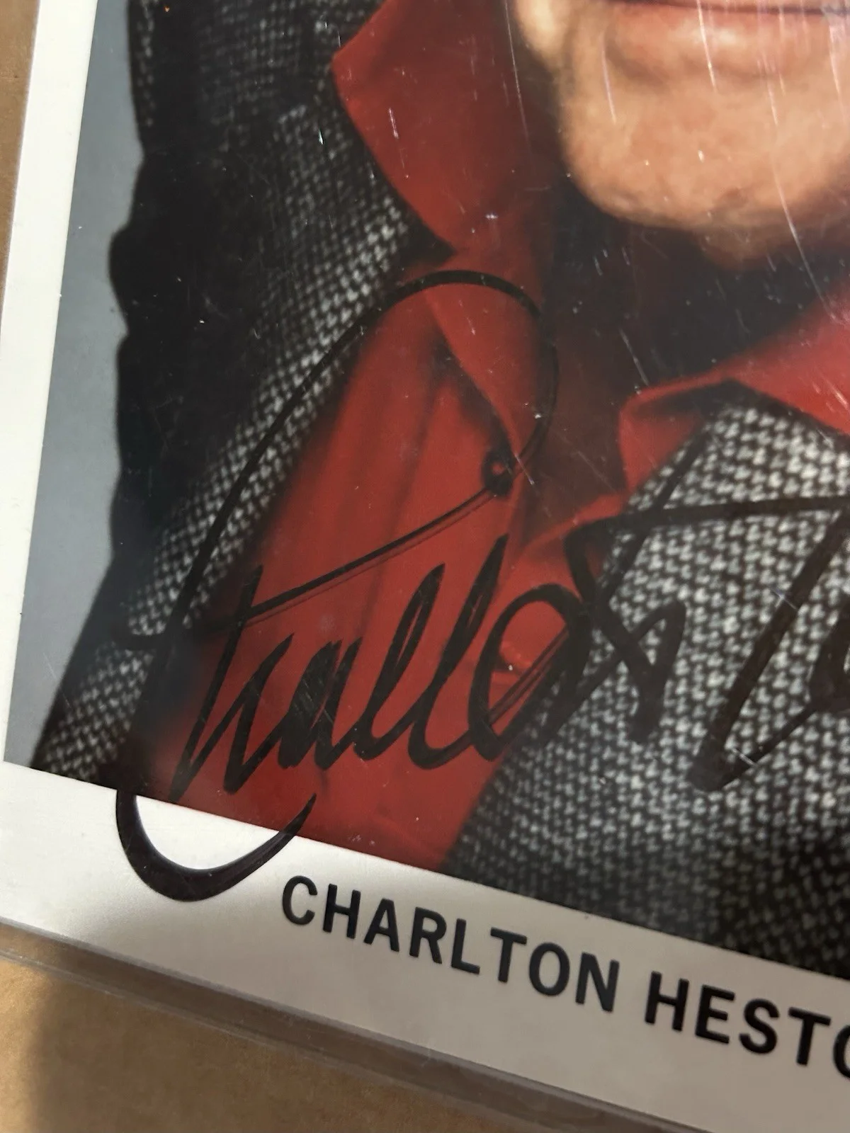 Charlton Heston — Charlton Heston Signed Autographed Vintage Photo Hall of Fame Actor, изображение 5