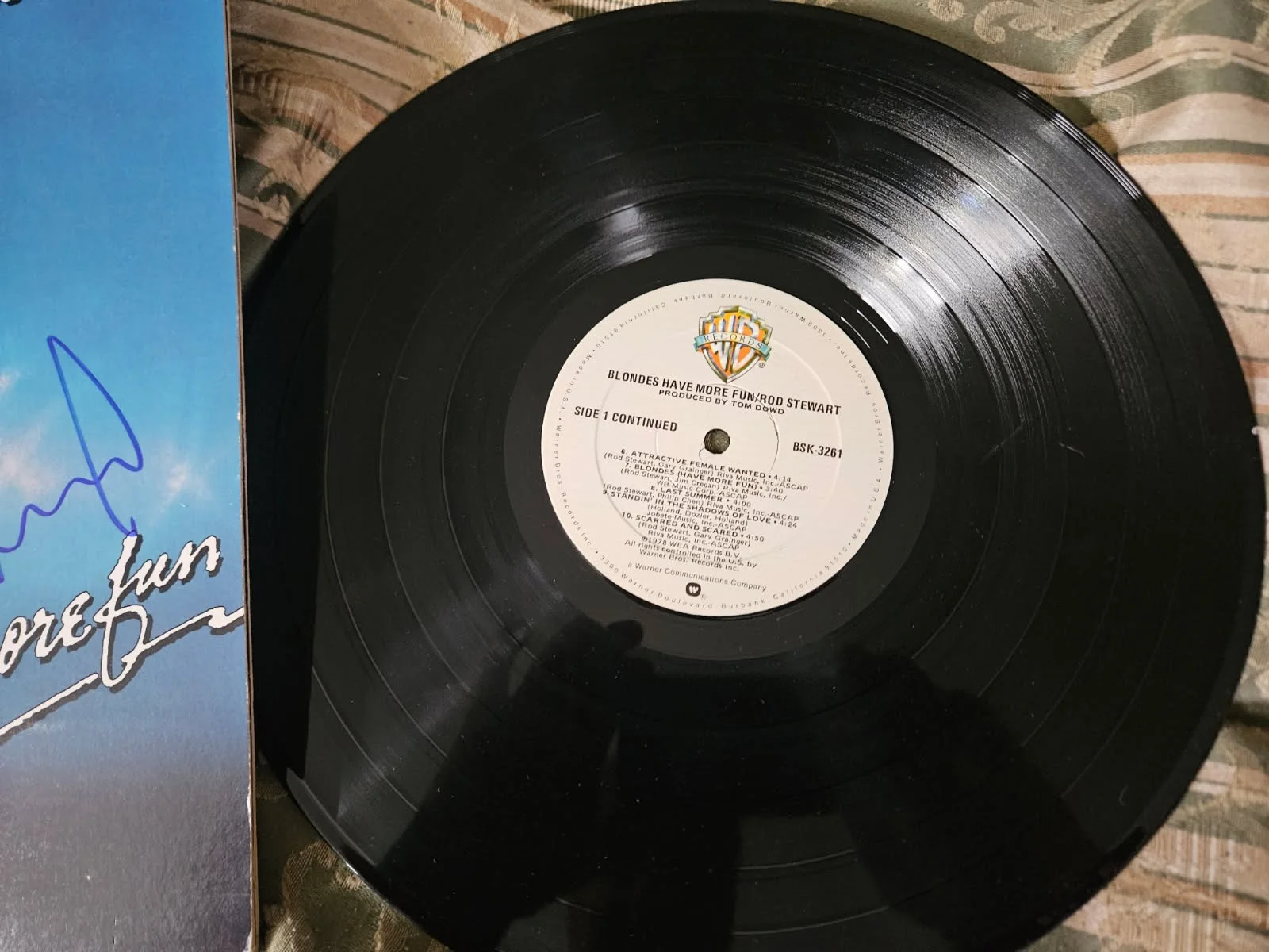 Rod Stewart autograph LP Album - Blondes Have More Fun PSA DNA Certified, image 4