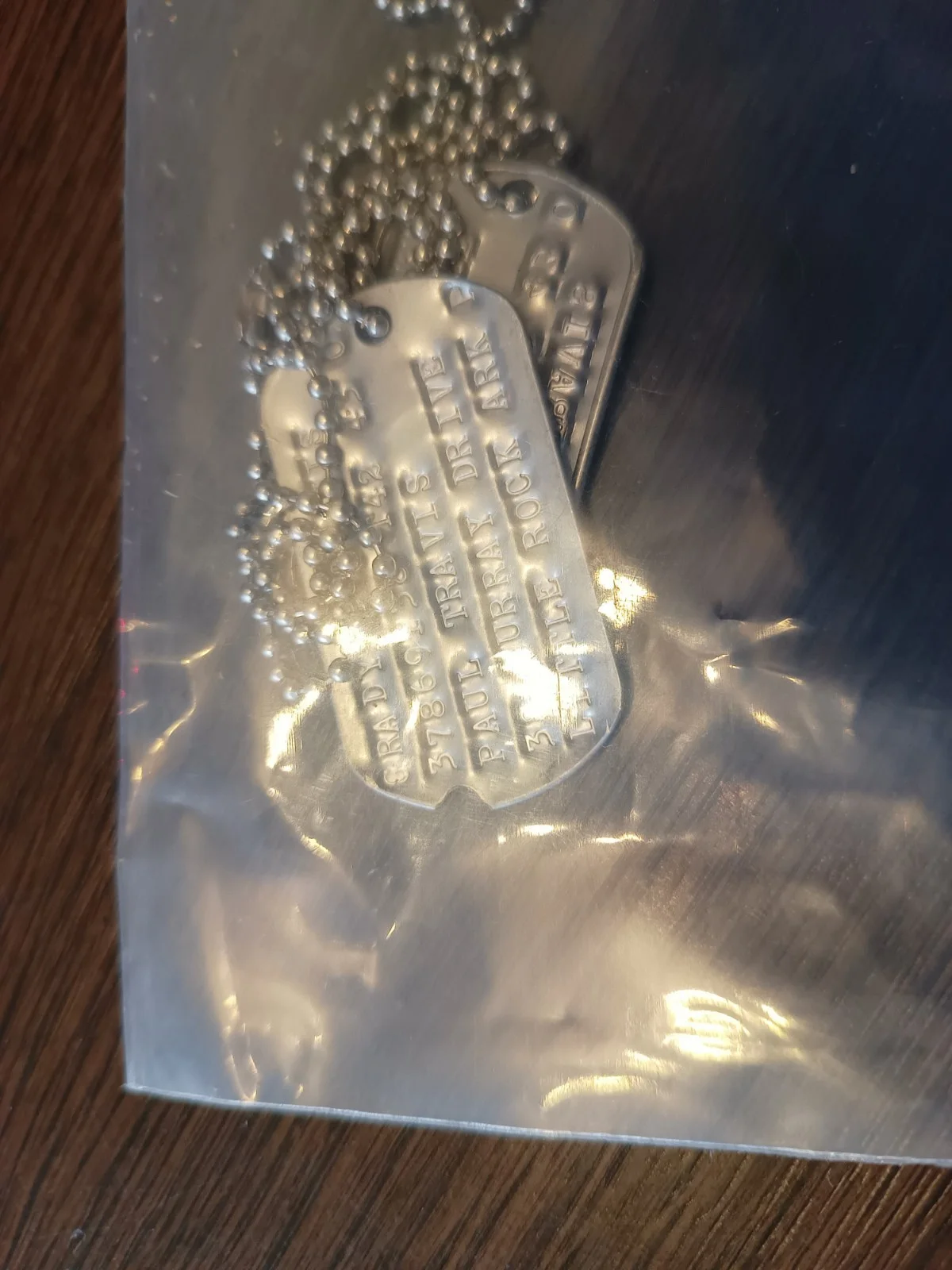 FURY - Grady Travis (Jon Bernthal) Original Dog Tags Production Used Prop, изображение 2