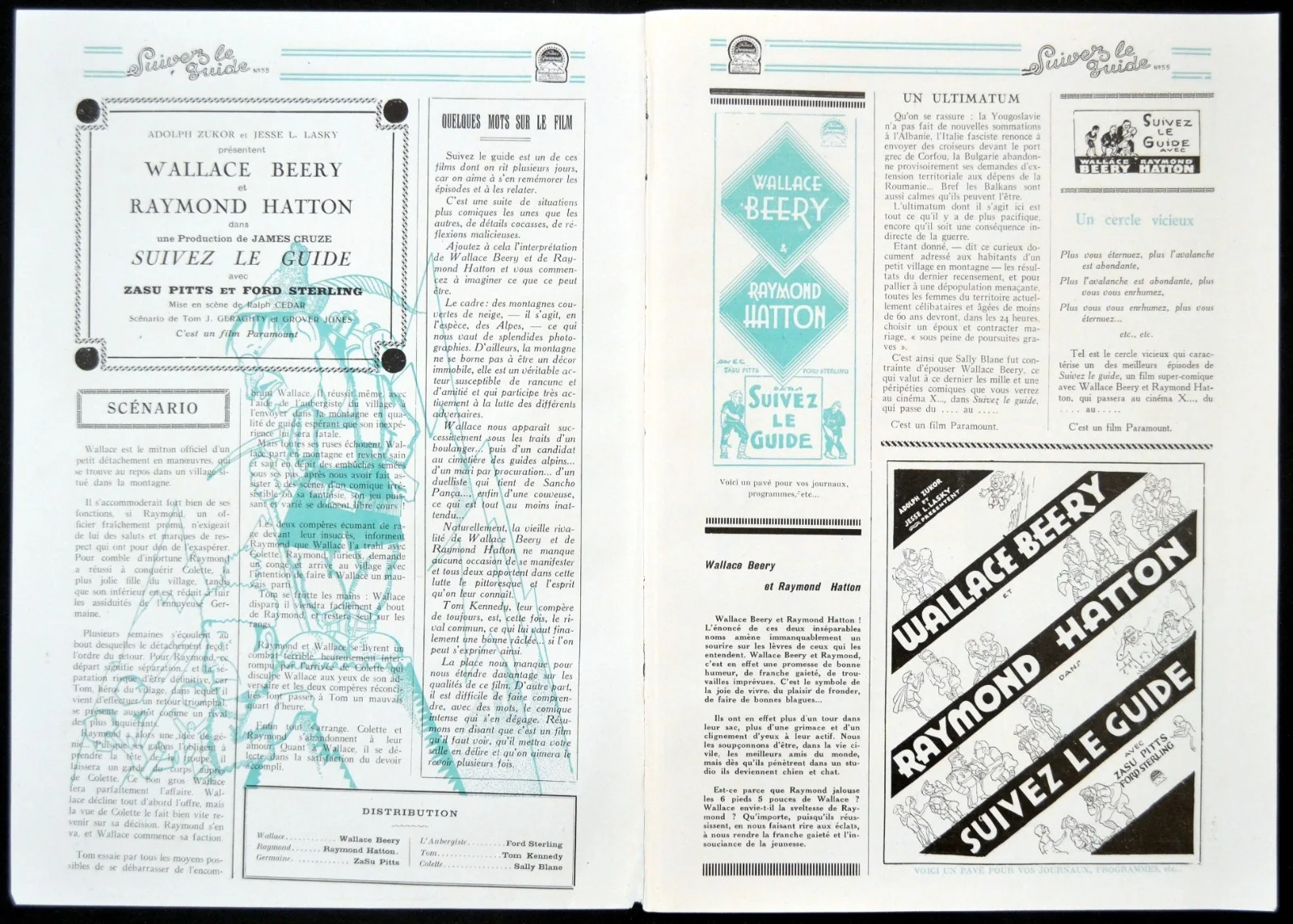 WIFE SAVERS 1928 Wallace Beery, Raymond Hatton FRENCH PRESSBOOK, изображение 2