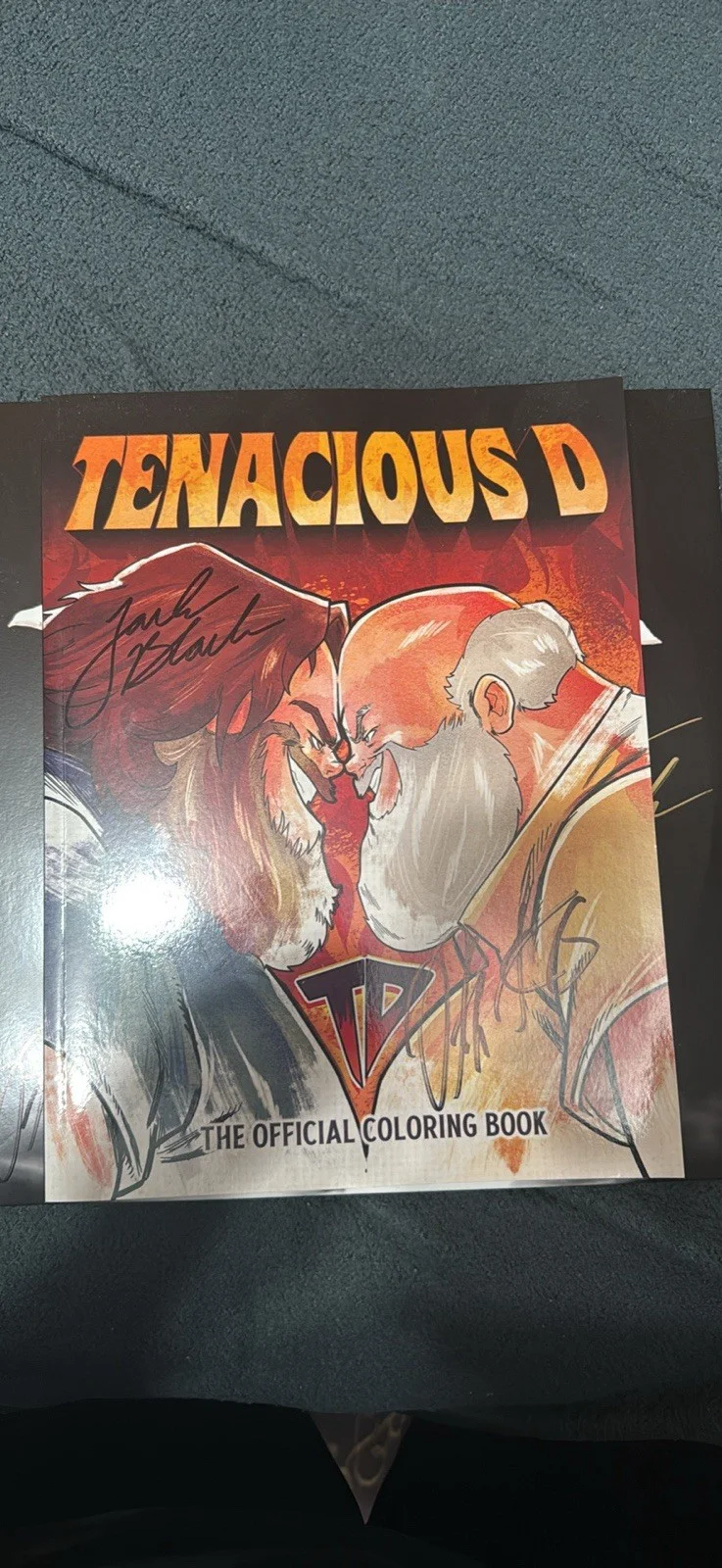 Tenacious D Official Coloring Book & Signed Photo Original Music Memorabilia, image 2
