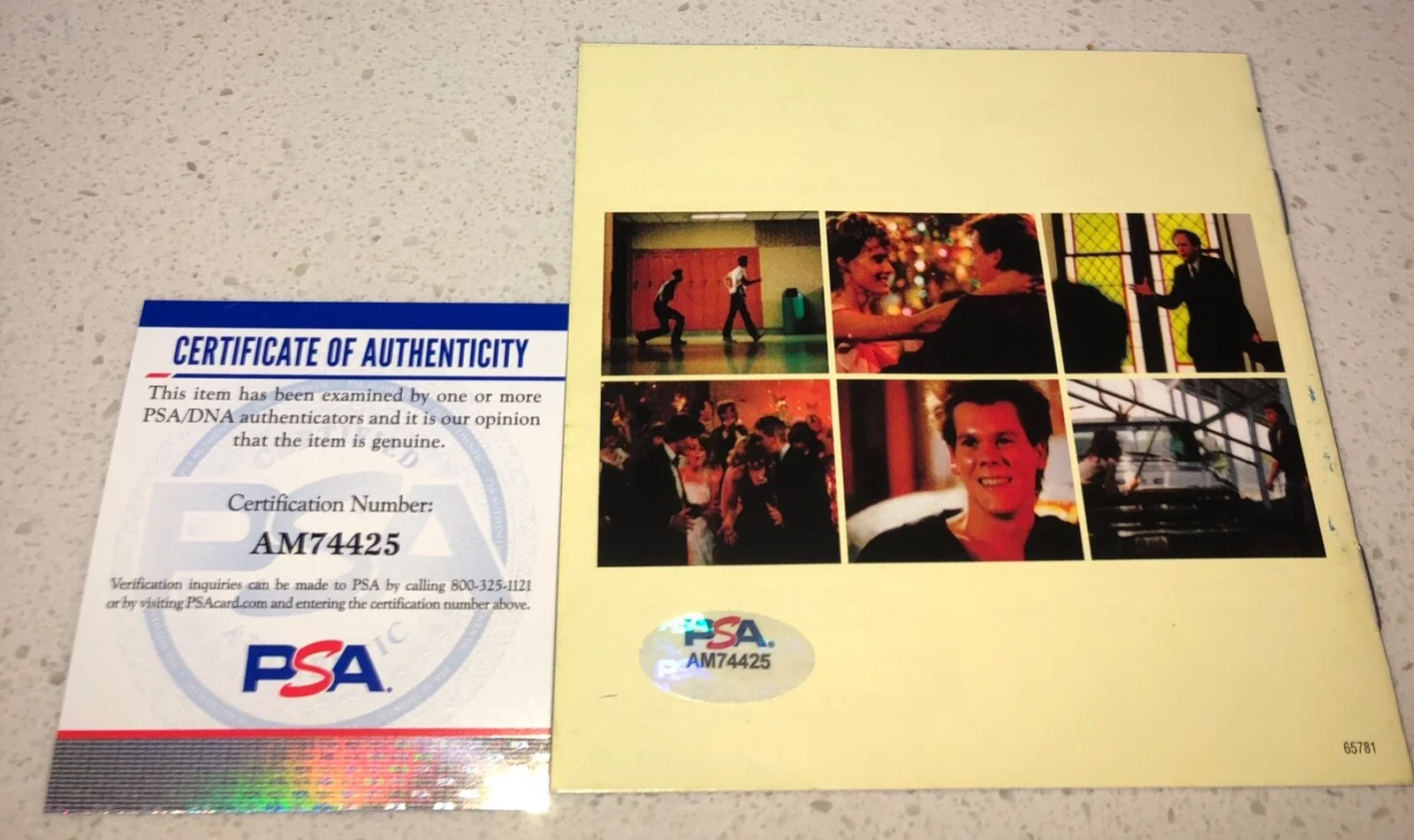 Kenny Loggins Footloose Signed Autographed CD Cover PSA Kevin Bacon A, изображение 2