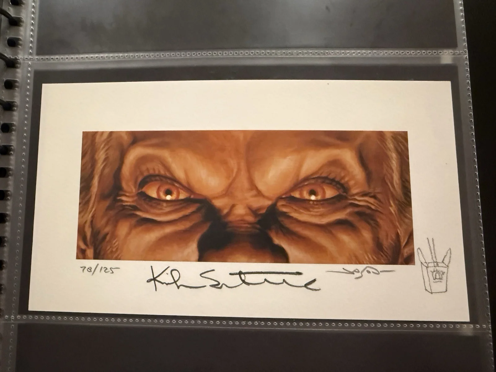 Kiefer Sutherland — Kiefer Sutherland signed Lost Boys Print By Jason Edmiston EWAF Beckett COA *, изображение 2