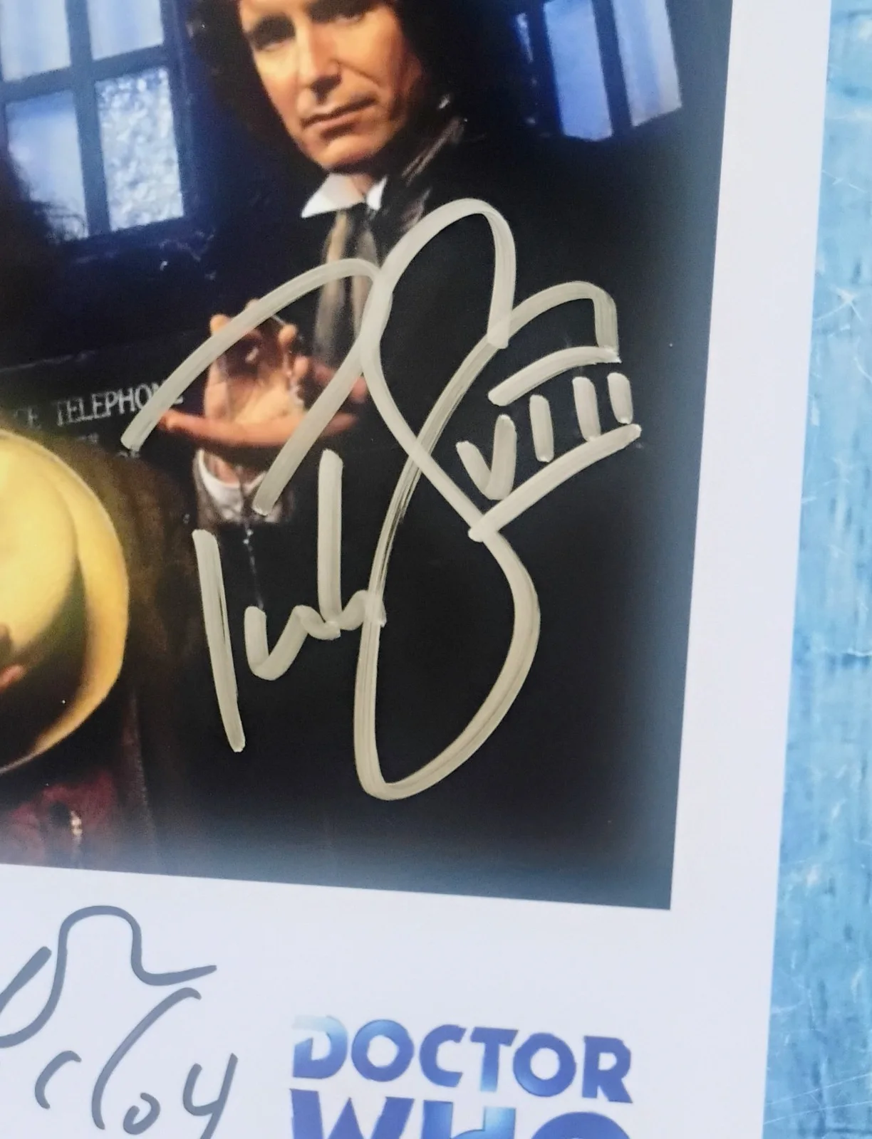 Sylvester McCoy & Paul McGann Hand Signed Photo COA Doctor Who NO US TARIFFS, изображение 3