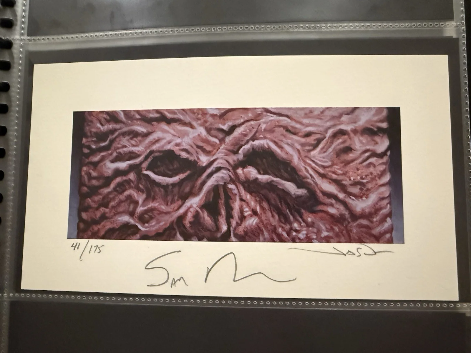 Sam Raimi — Sam Raimi signed Evil Dead Print By Jason Edmiston EWAF Beckett COA, image 2