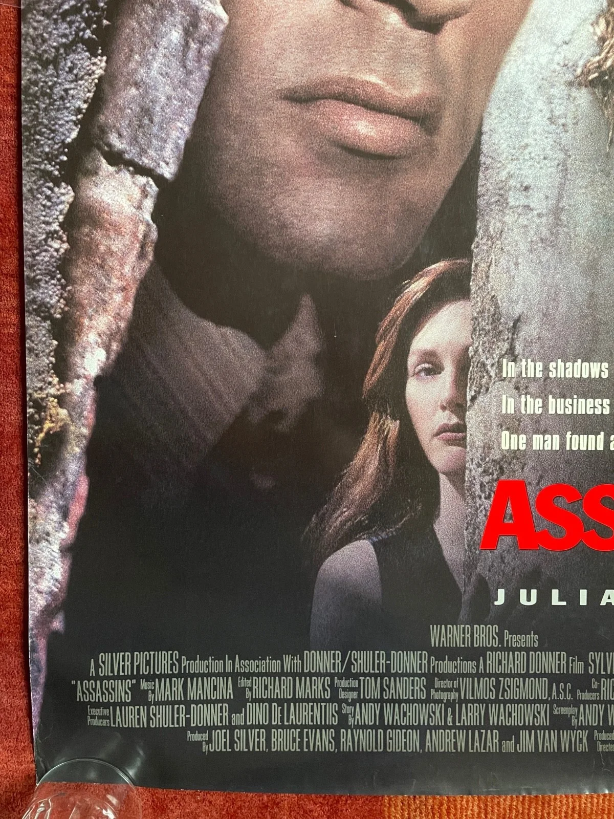 ASSASSINS (1995) Original One Sheet Movie Poster, Stallone, Antonio Banderas, изображение 4