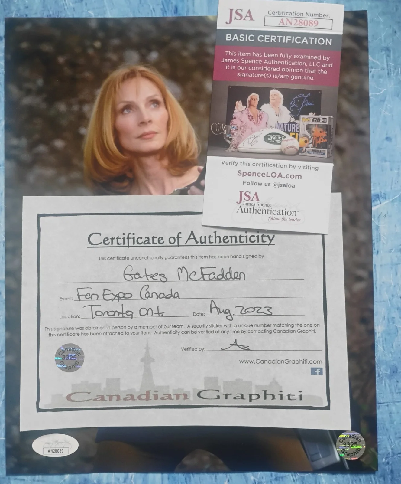 Gates McFadden Hand Signed 8x10 Photo JSA COA Star Trek NO US TARIFFS, изображение 4