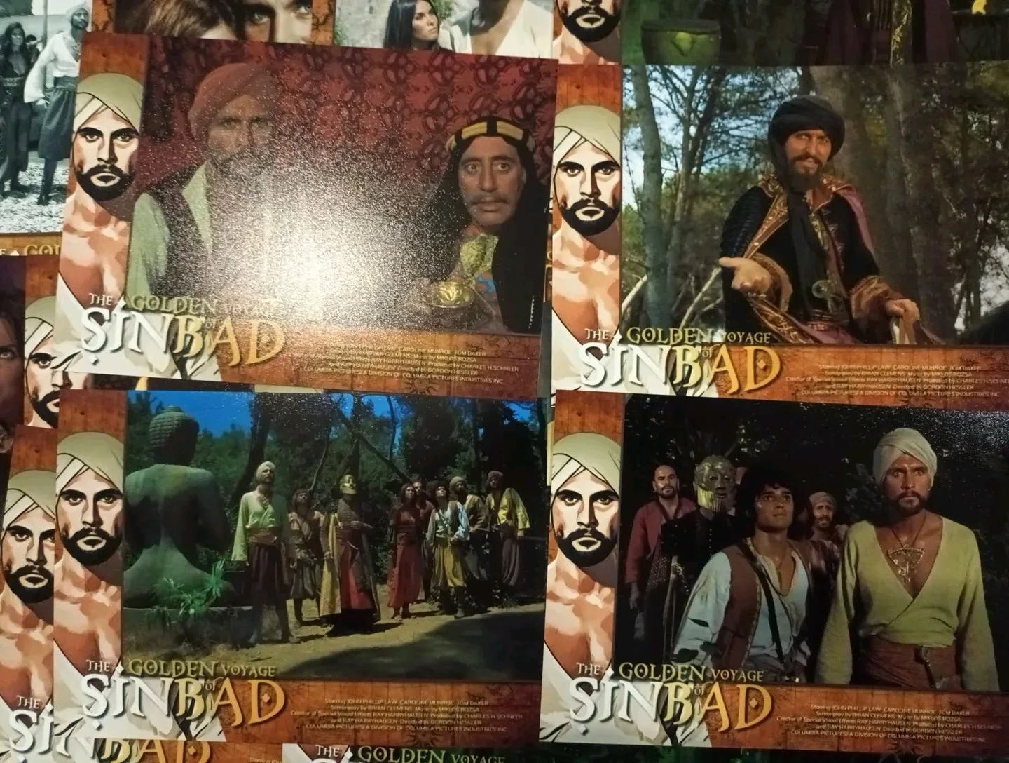 The Golden Voyage Of Sinbad. Set Of 18 Unoffical Glossy 7x5ins Lobby Cards. New, изображение 2