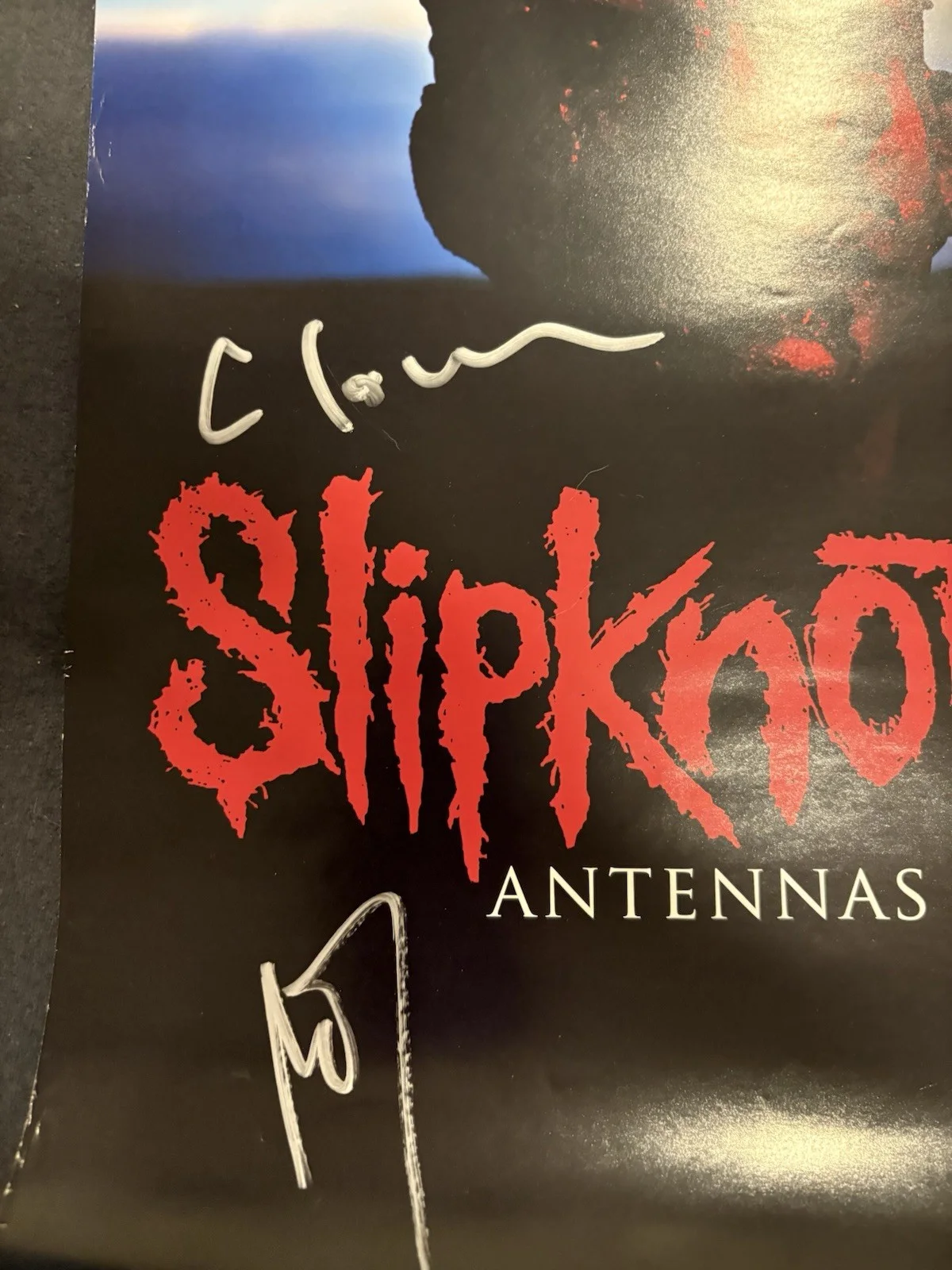 Autographed Slipknot Poster 11" x 17" Good Condition, image 2
