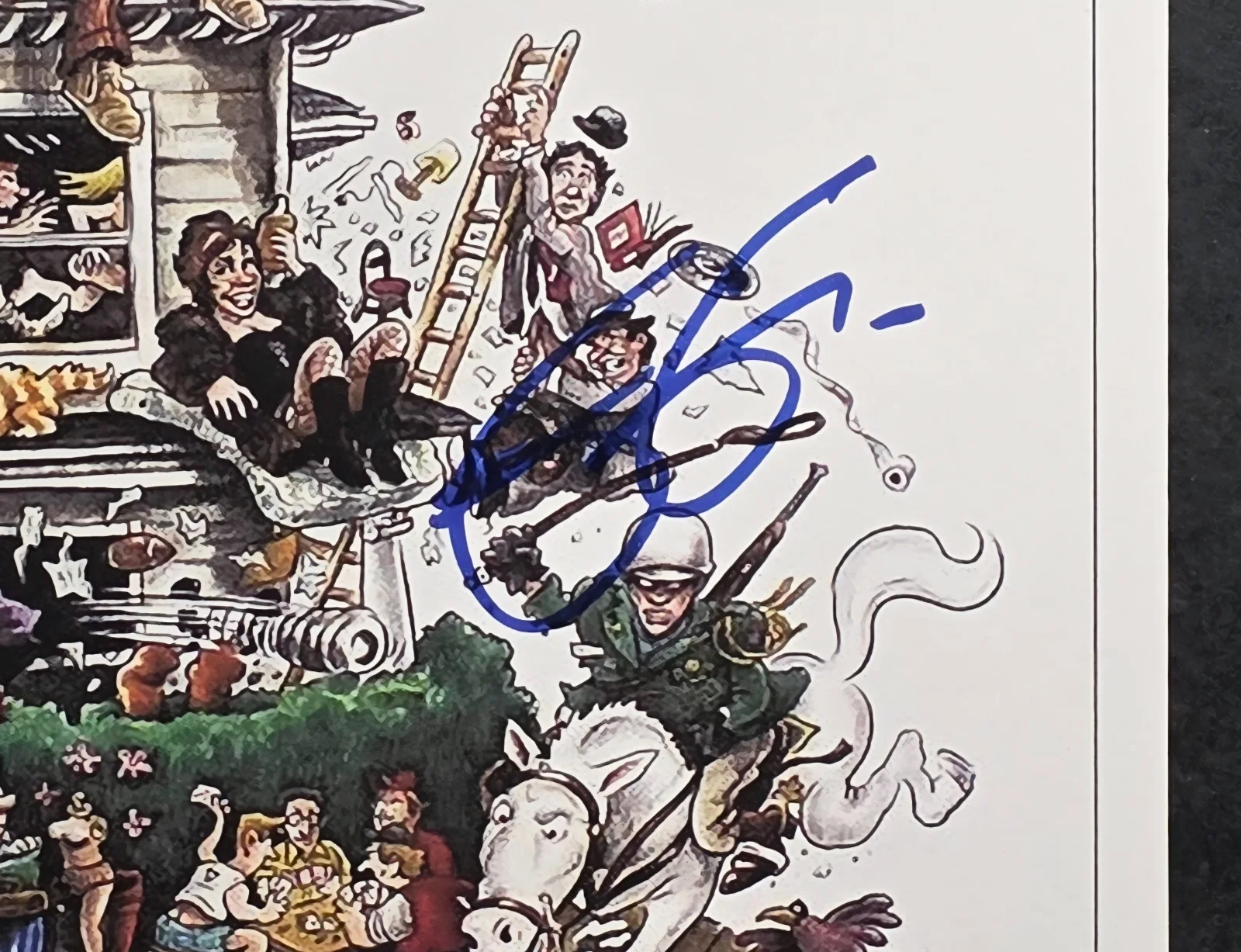 Mark Metcalf — Mark Metcalf Signed 11x17 Animal House Mini Poster Icon Autographs COA, image 2