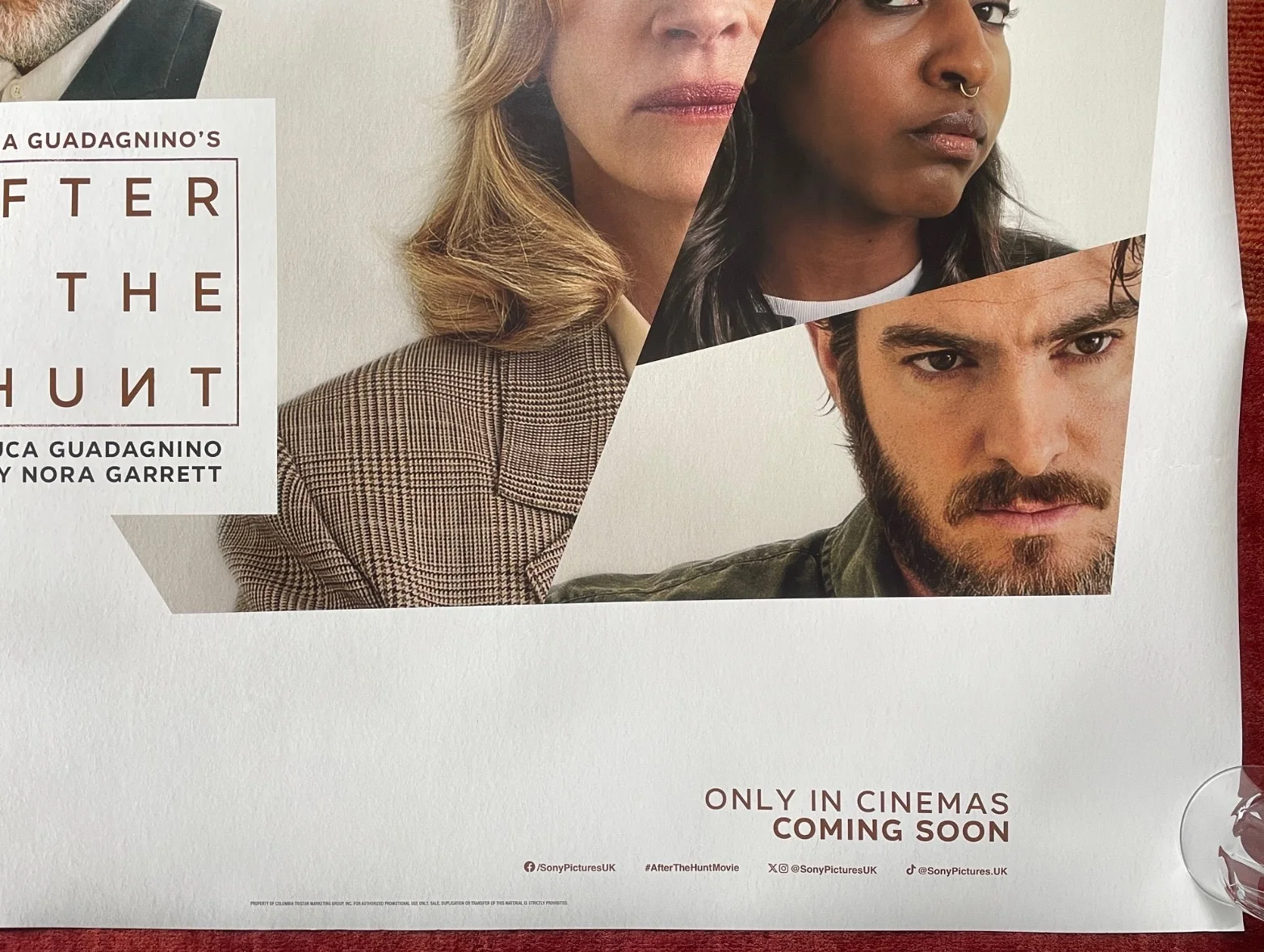 AFTER THE HUNT (2025) Original UK Quad Movie Film Poster Andrew Garfield, изображение 5