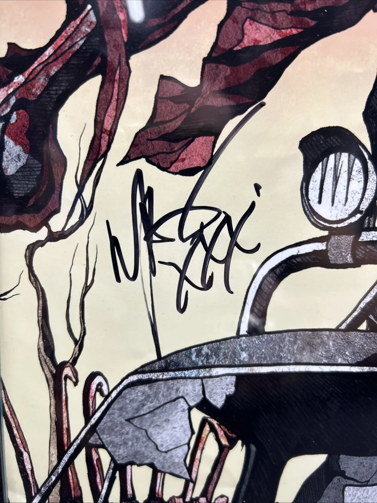 SIGNED MAX & IGOR CAVALERA GO AHEAD AND DIE FRAMED POSTER DESERT CARNAGE 11x17, image 4
