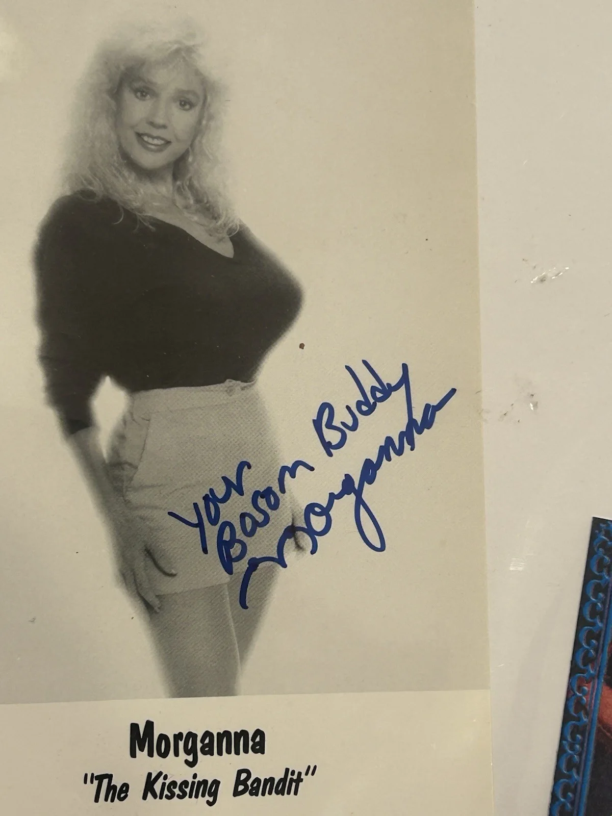 Morganna Kissing Bandit Signed Photo Autograph COA Inscribed Bosom Buddy, изображение 5