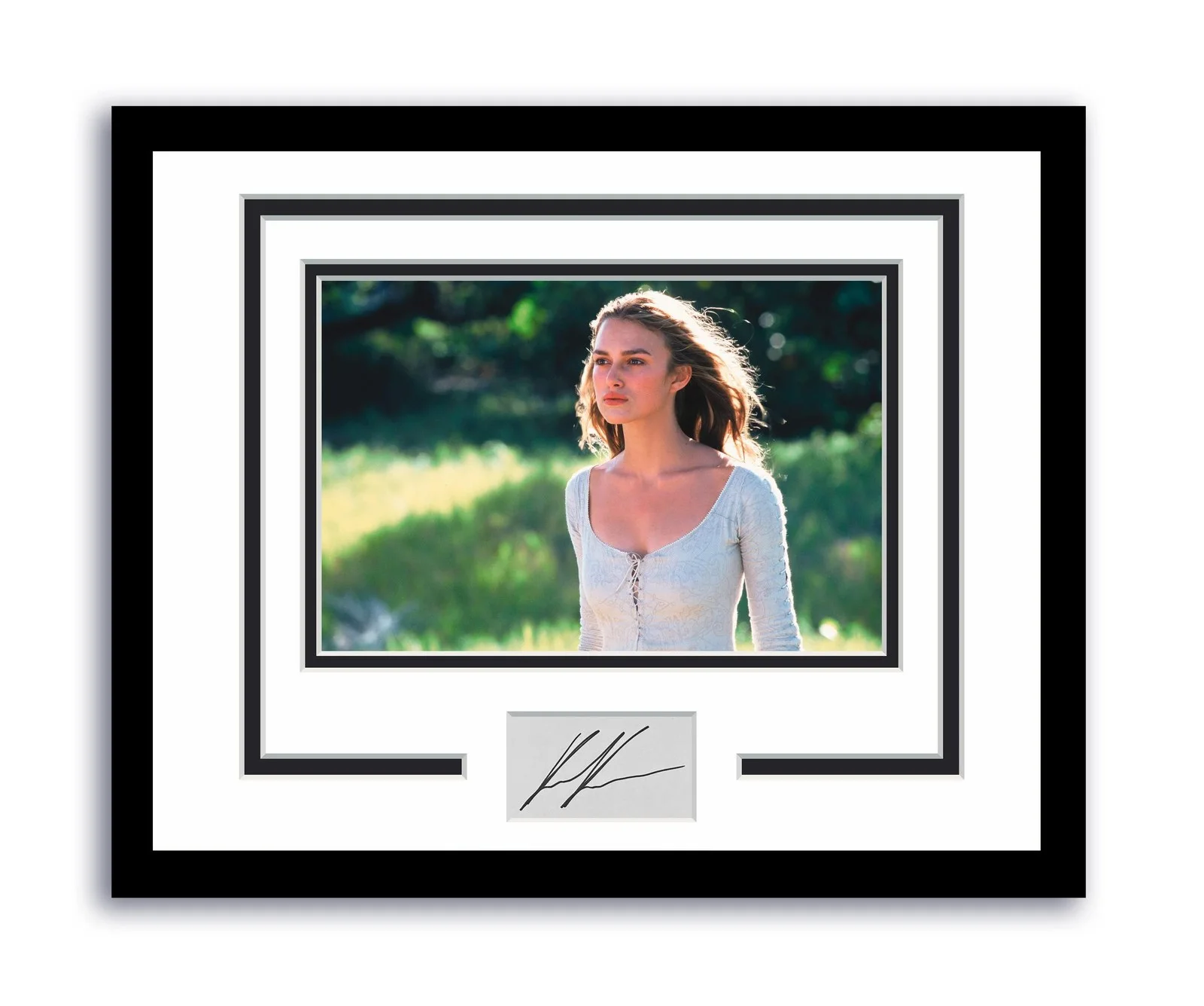 Keira Knightley — Pirates Of The Caribbean Keira Knightley Autographed 11x14 Framed Photo ACOA