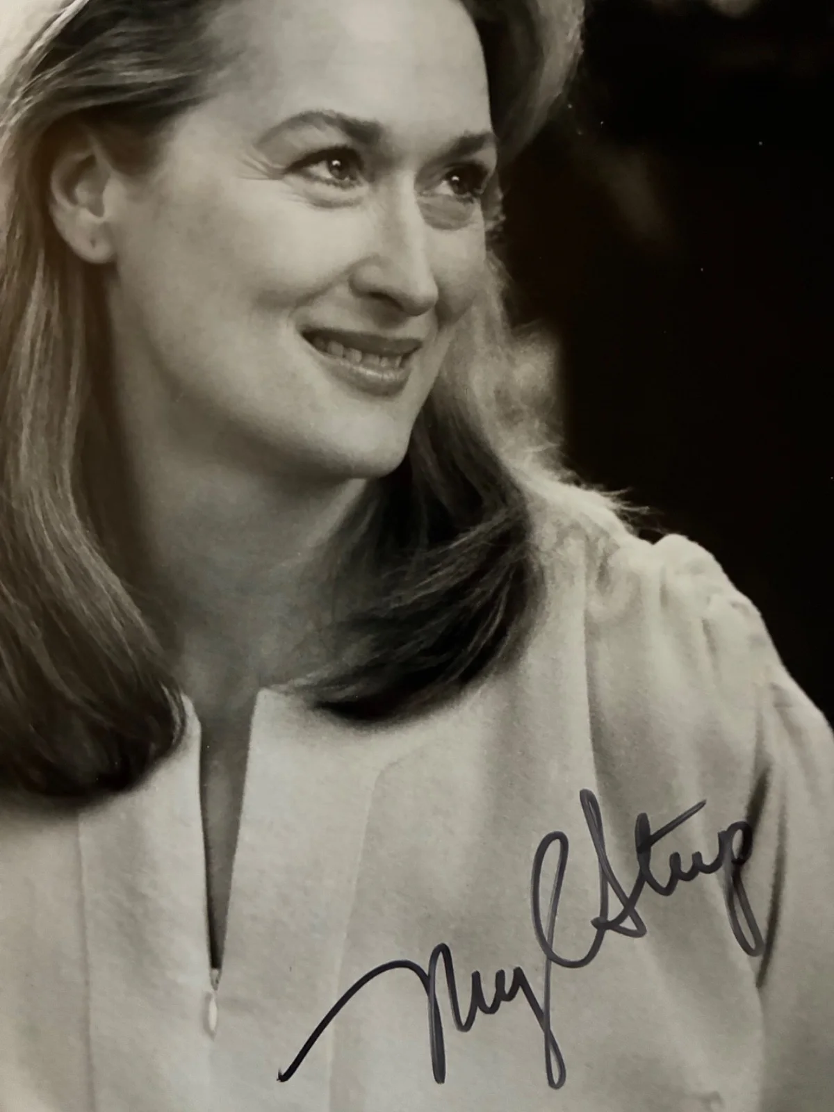 8 x 10 — MERYL STREEP Signed 8x10 Photo Postcards from the Edge 1990 Original Press Still, image 2