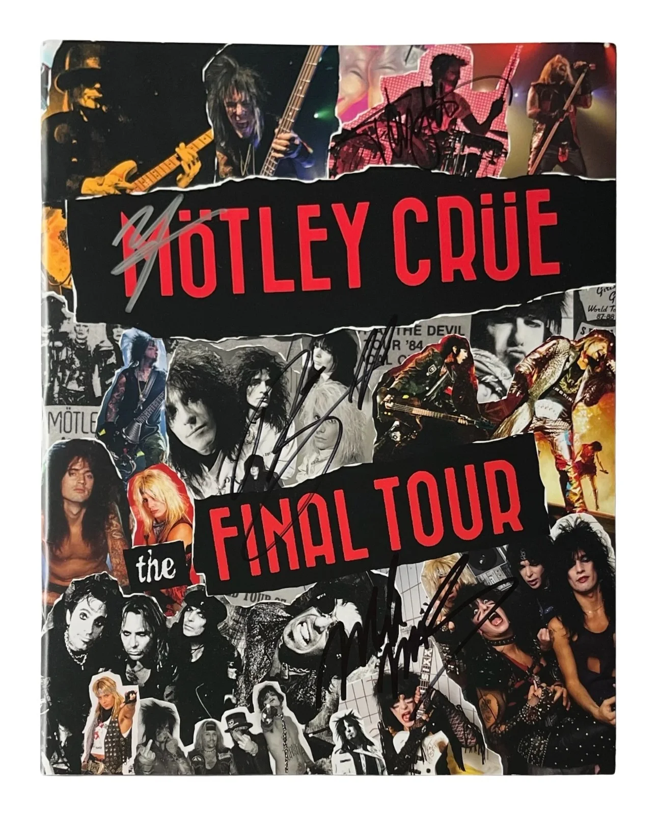 MOTLEY CRUE x4 TOMMY LEE Band Signed THE FINAL TOUR Program ROGER EPPERSON COA, image 2
