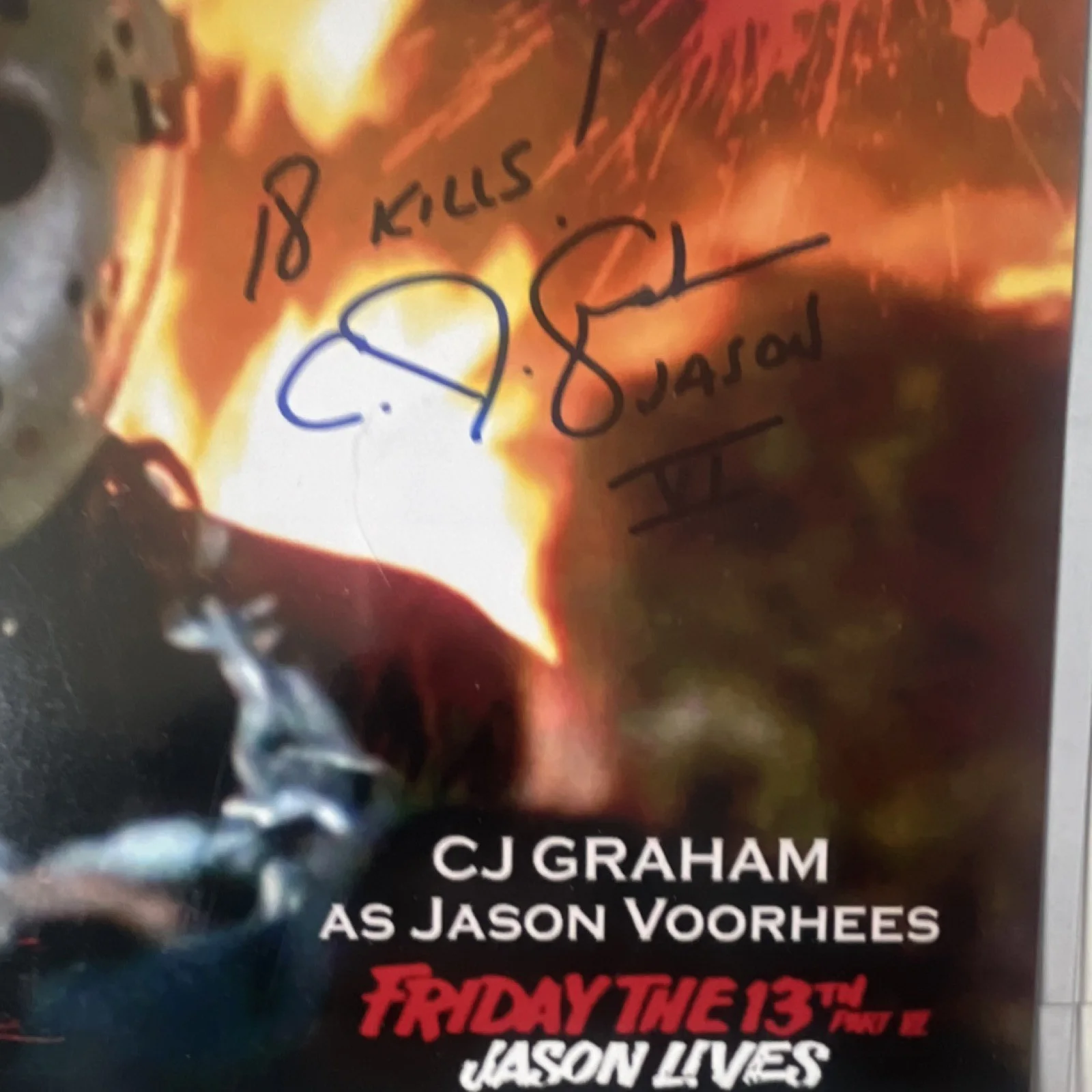 CJ Graham — Friday the 13th Part VI Autographed Original Photo CJ Graham HorrorAutographs.c…, изображение 2