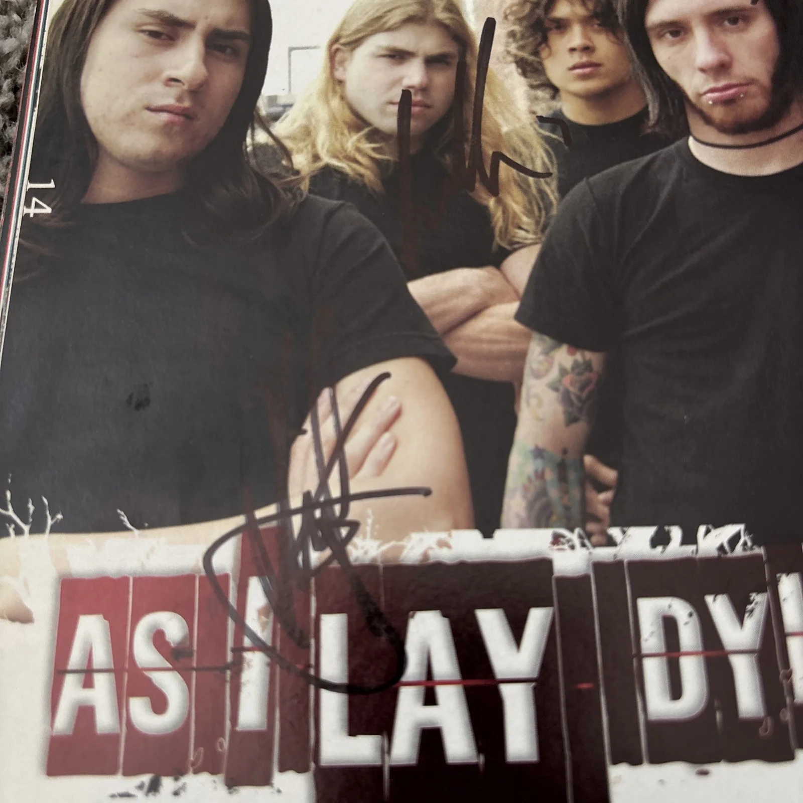 As I Lay Dying (Autographed) Magazine, Entire Band COLLECTOR'S ITEM LMTD EDITION, изображение 3