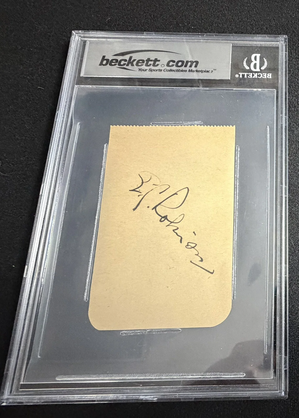 ERROL FYNN, EDWARD G ROBINSON — ERROL FLYNN + EDWARD G ROBINSON - HAND SIGNED BECKETT AUTHENTICATED/ENCASED WOW!, image 5