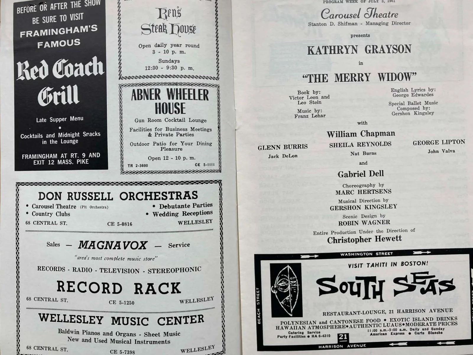 Kathryn Grayson — The Merry Widow Souvenir Book & Playbill - 1961 - autographed by Kathryn Grayson, изображение 5